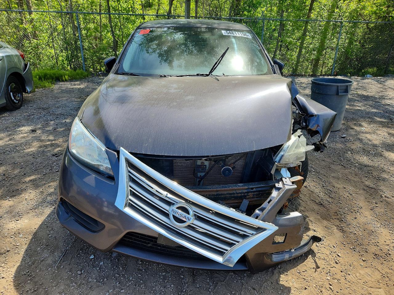 2015 Nissan Sentra S Gray vin: 3N1AB7AP6FL662876