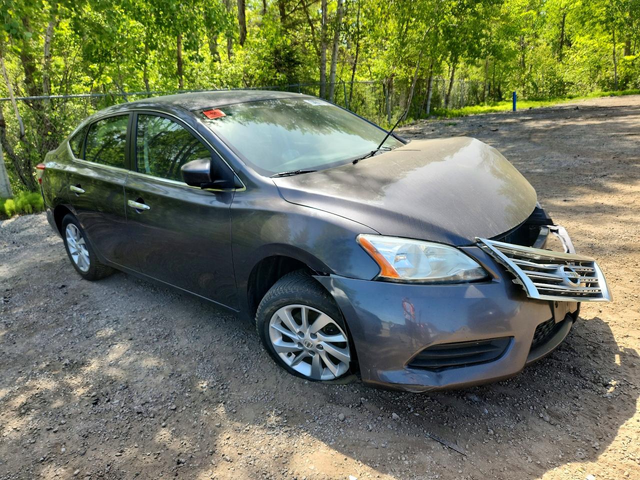 2015 Nissan Sentra S Gray vin: 3N1AB7AP6FL662876