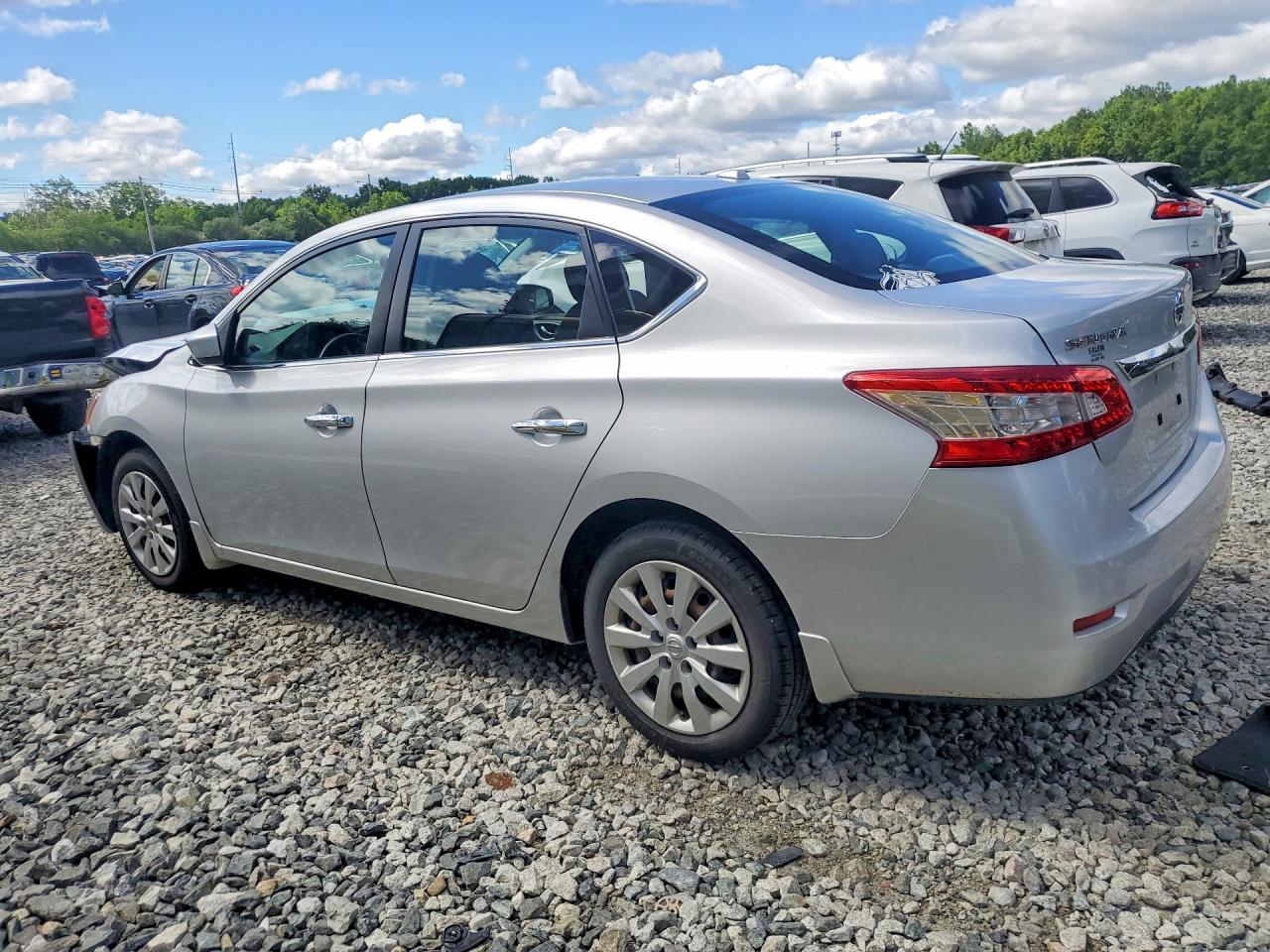 2015 Nissan Sentra Sv Gray vin: 3N1AB7AP6FL667141