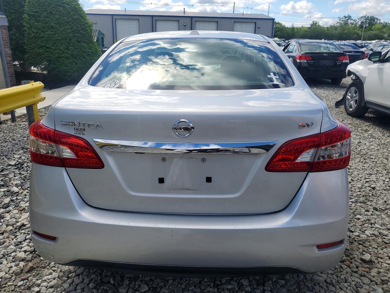 2015 Nissan Sentra Sv Gray vin: 3N1AB7AP6FL667141