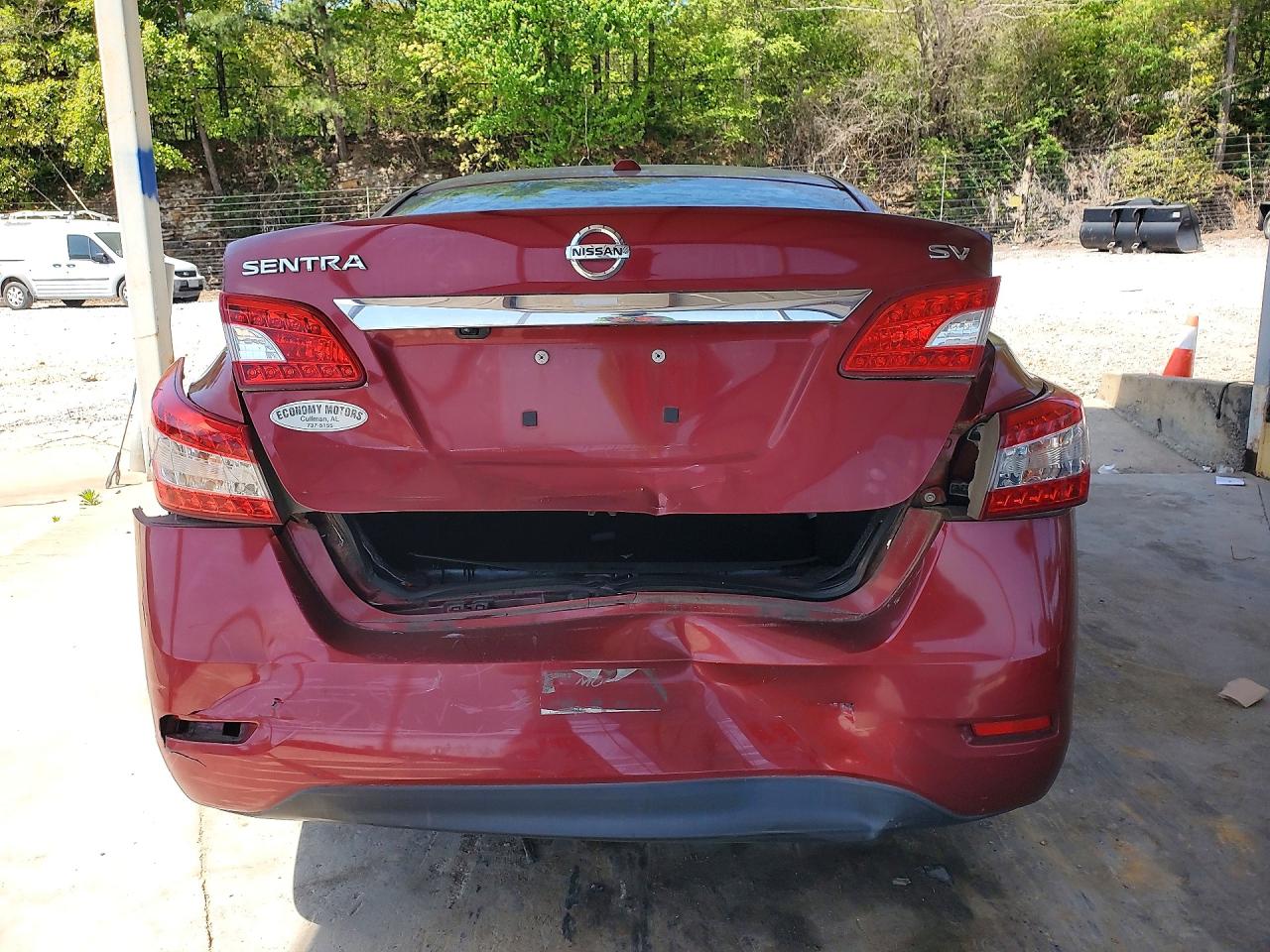 2015 Nissan Sentra S Burgundy vin: 3N1AB7AP6FL667771