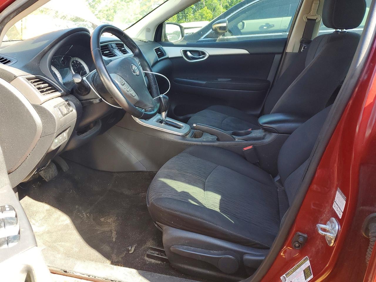 2015 Nissan Sentra S Burgundy vin: 3N1AB7AP6FL667771