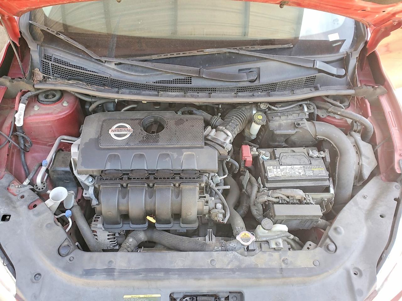 2015 Nissan Sentra S Burgundy vin: 3N1AB7AP6FL667771
