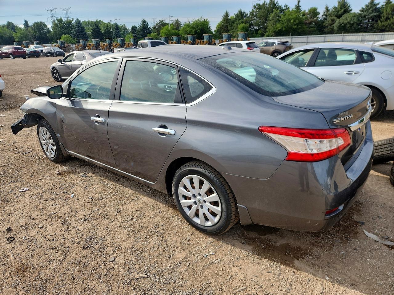 2015 Nissan Sentra Sv Gray vin: 3N1AB7AP6FL668175