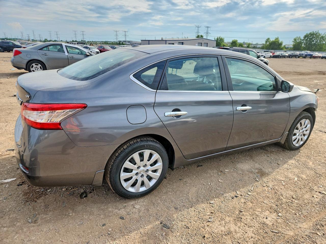2015 Nissan Sentra Sv Gray vin: 3N1AB7AP6FL668175