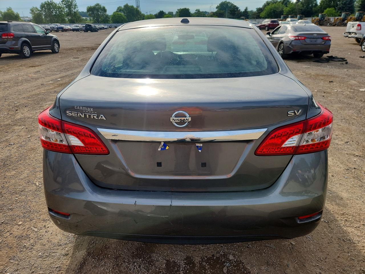 2015 Nissan Sentra Sv Gray vin: 3N1AB7AP6FL668175