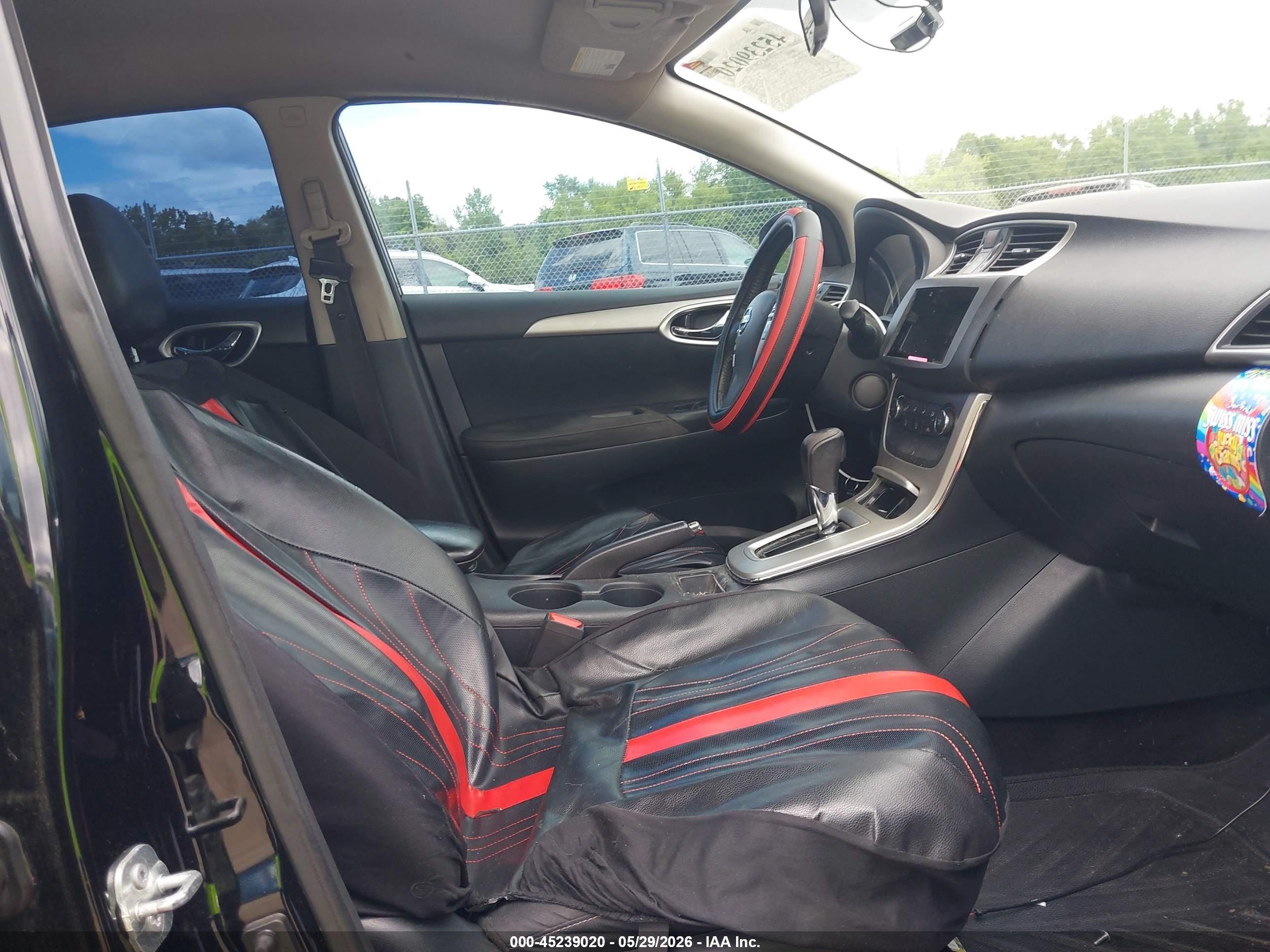 2015 Nissan Sentra Sv Black vin: 3N1AB7AP6FL673764