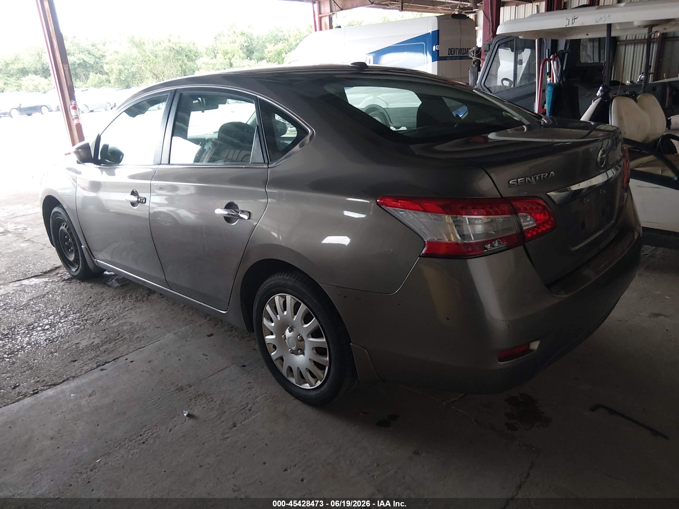 2015 Nissan Sentra Sv Brown vin: 3N1AB7AP6FL679273