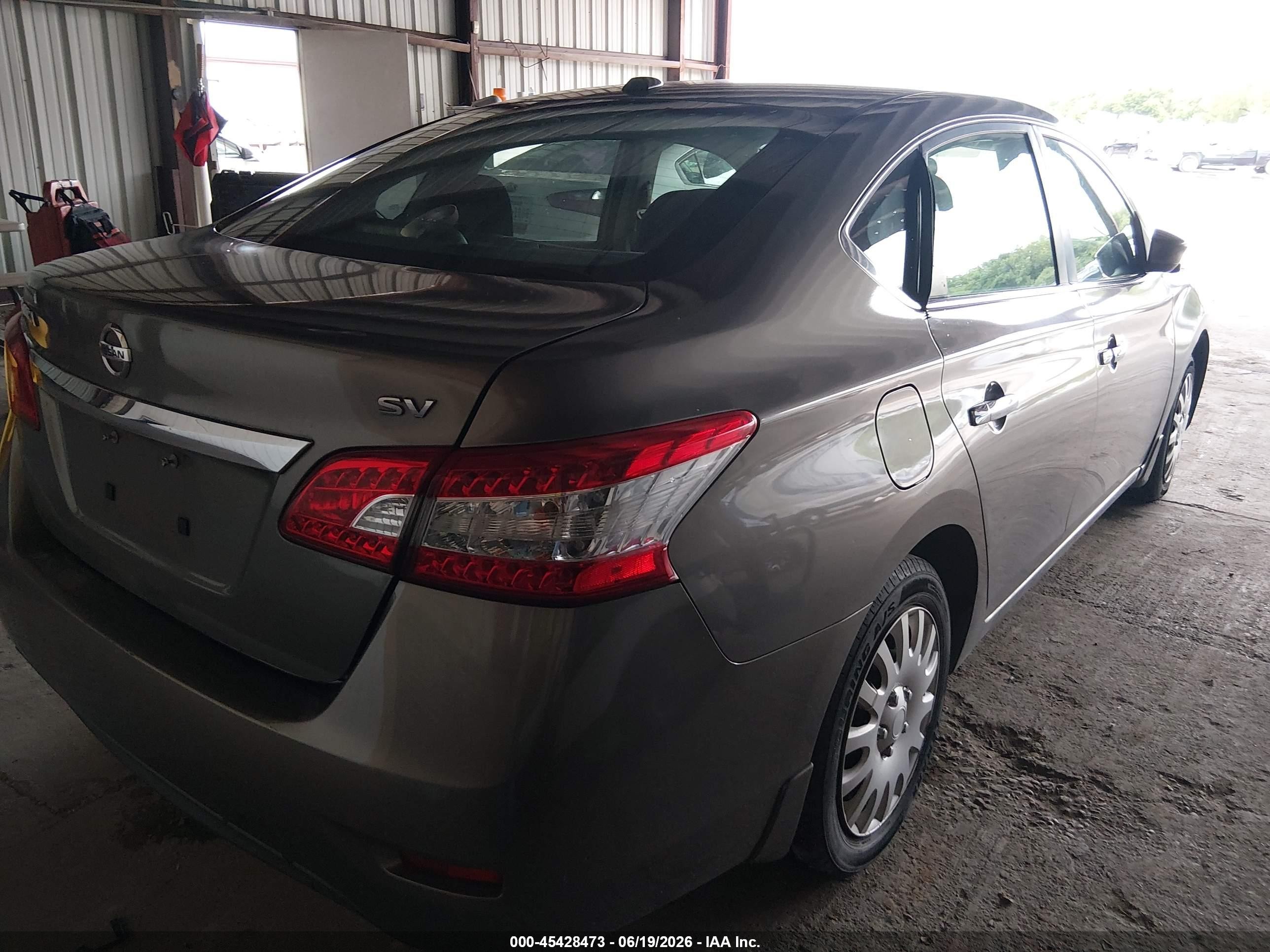 2015 Nissan Sentra Sv Brown vin: 3N1AB7AP6FL679273