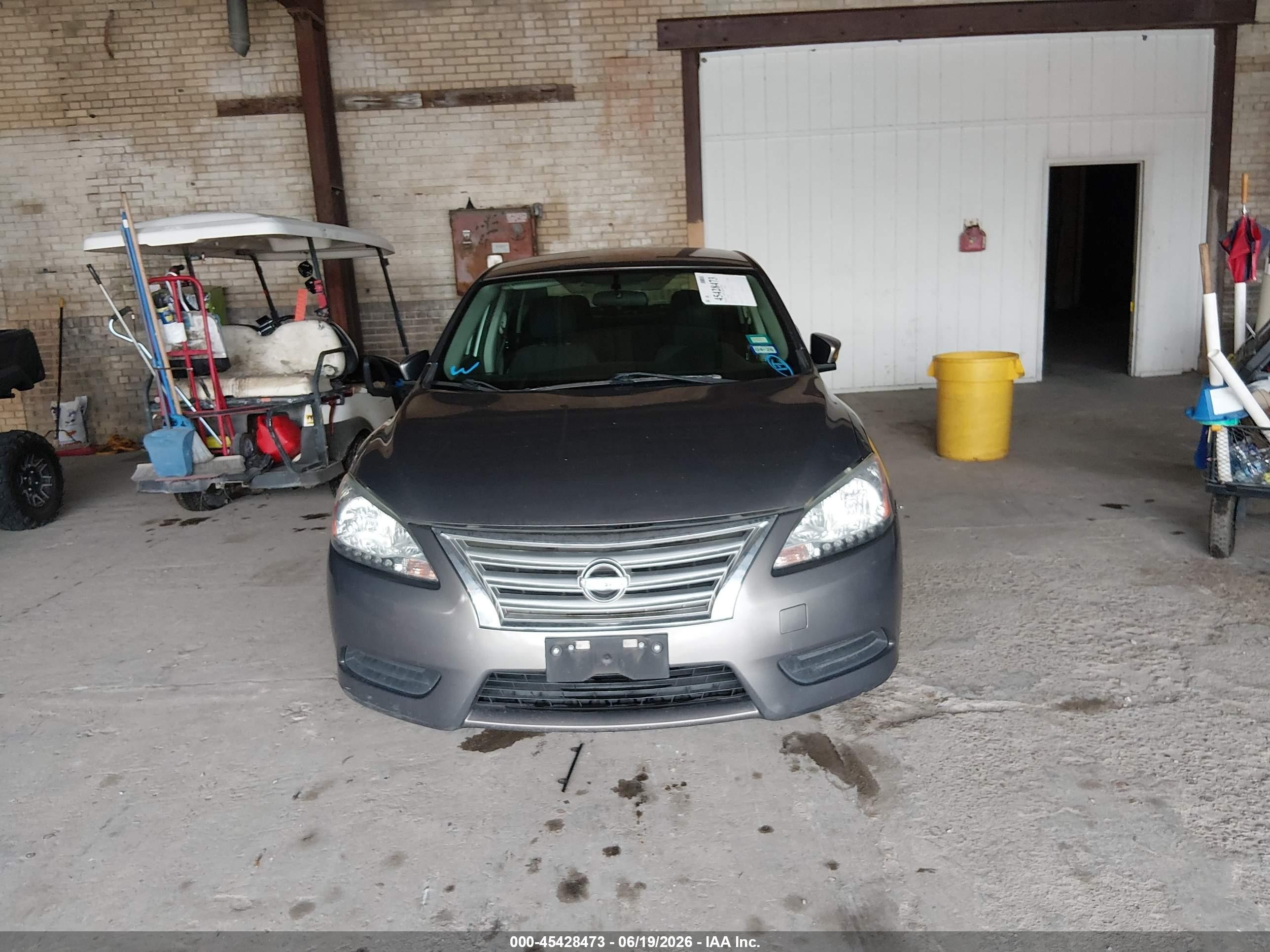 2015 Nissan Sentra Sv Brown vin: 3N1AB7AP6FL679273