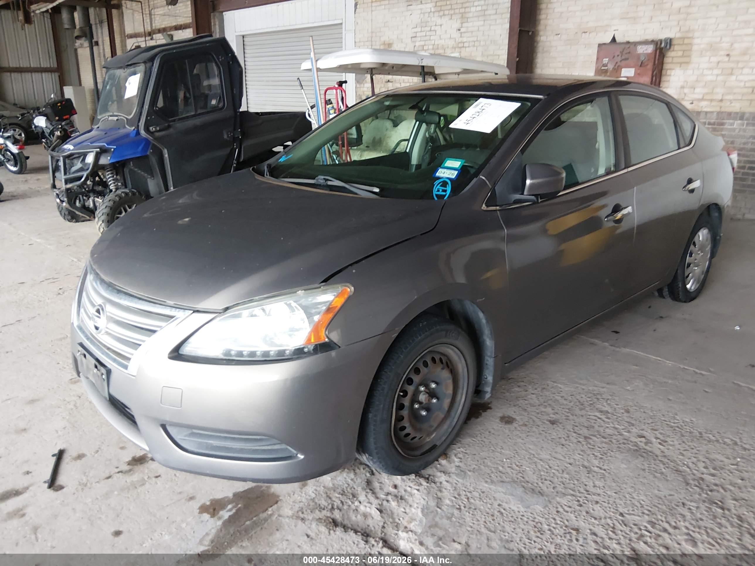 2015 Nissan Sentra Sv Brown vin: 3N1AB7AP6FL679273