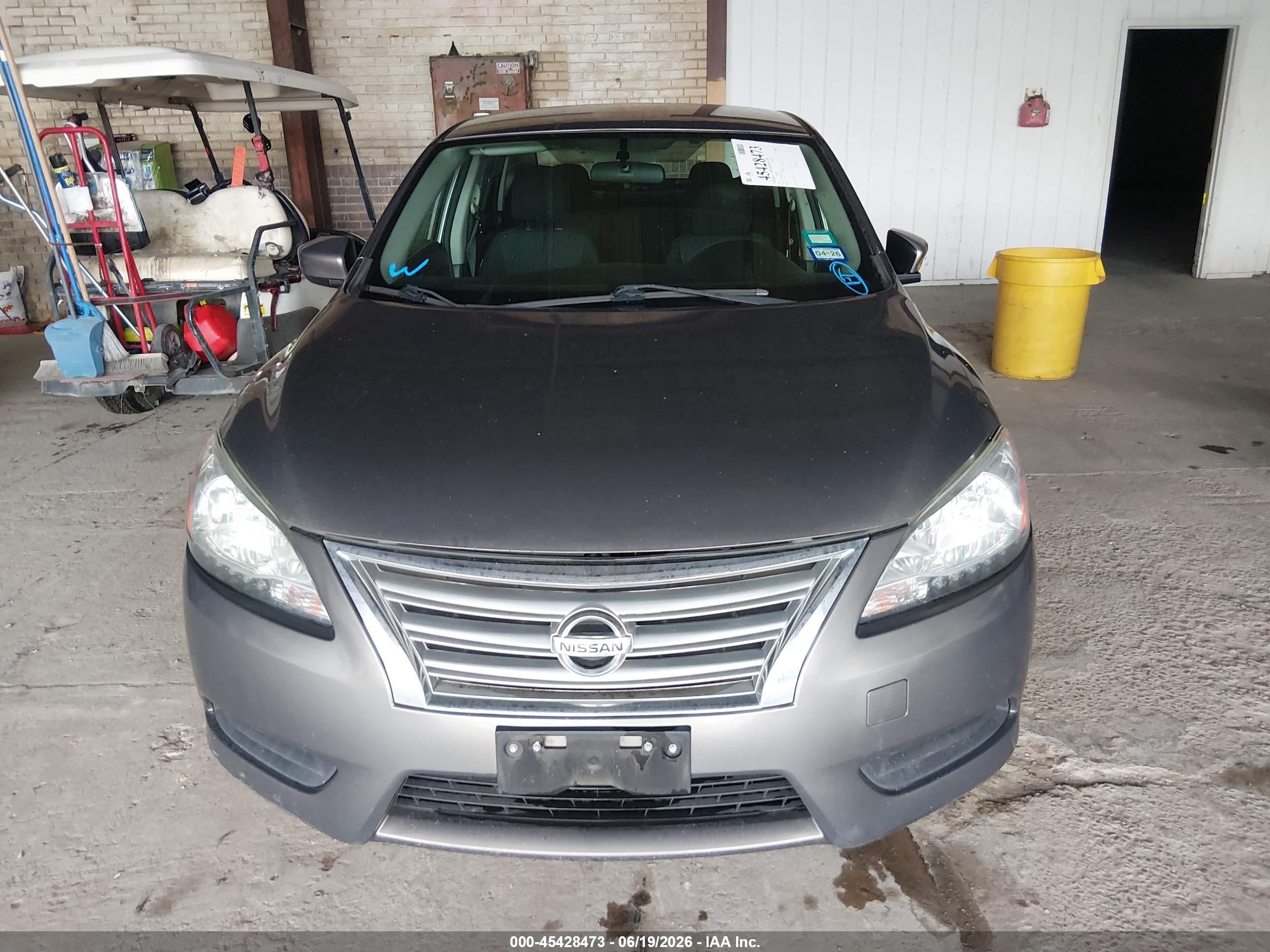 2015 Nissan Sentra Sv Brown vin: 3N1AB7AP6FL679273