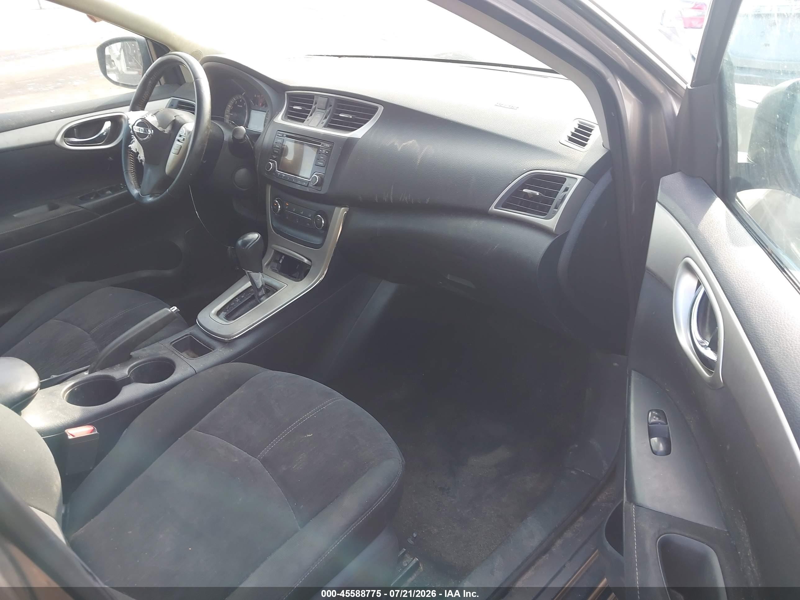 2015 Nissan Sentra Sv Серый vin: 3N1AB7AP6FL680844