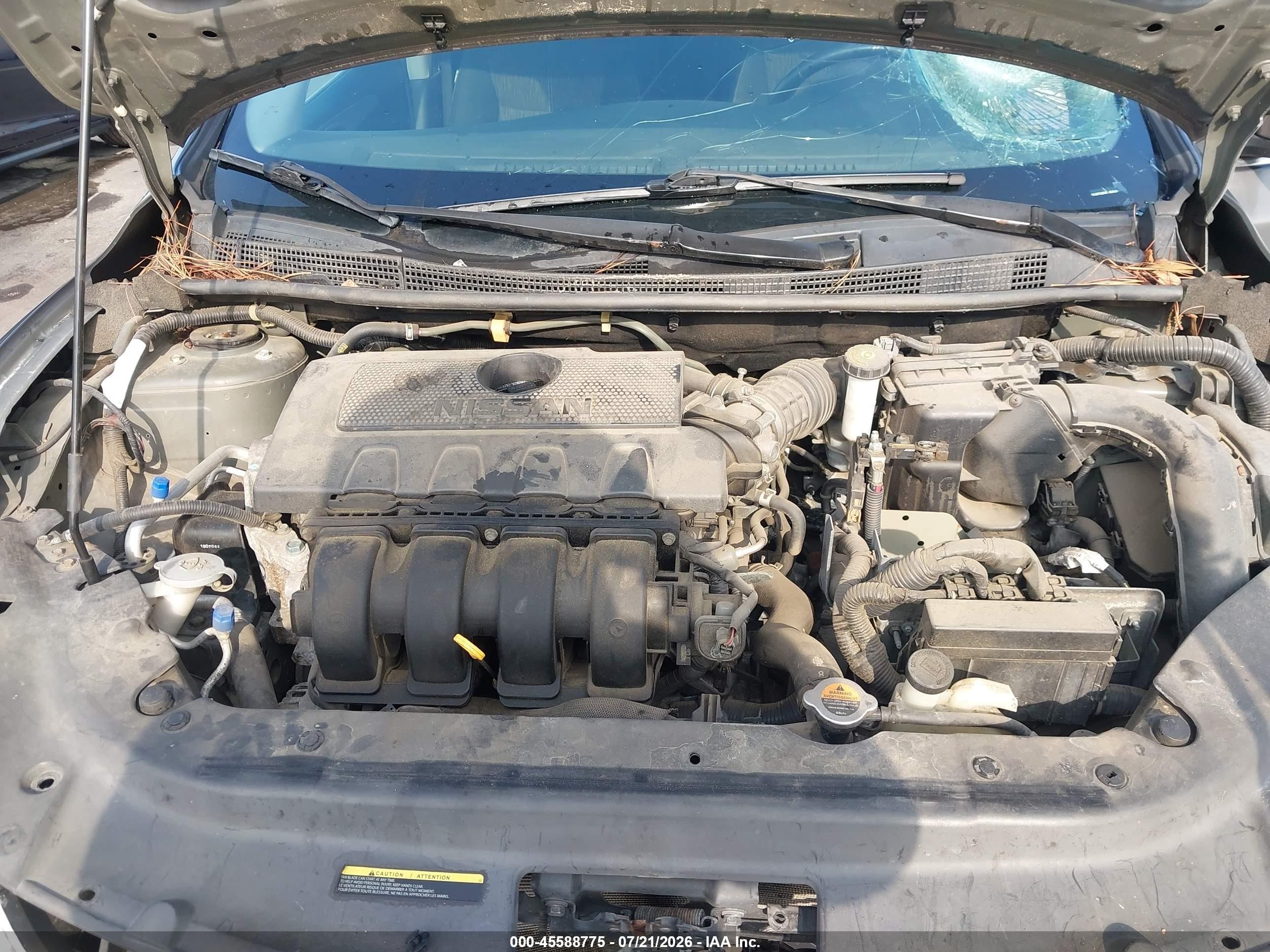 2015 Nissan Sentra Sv Серый vin: 3N1AB7AP6FL680844