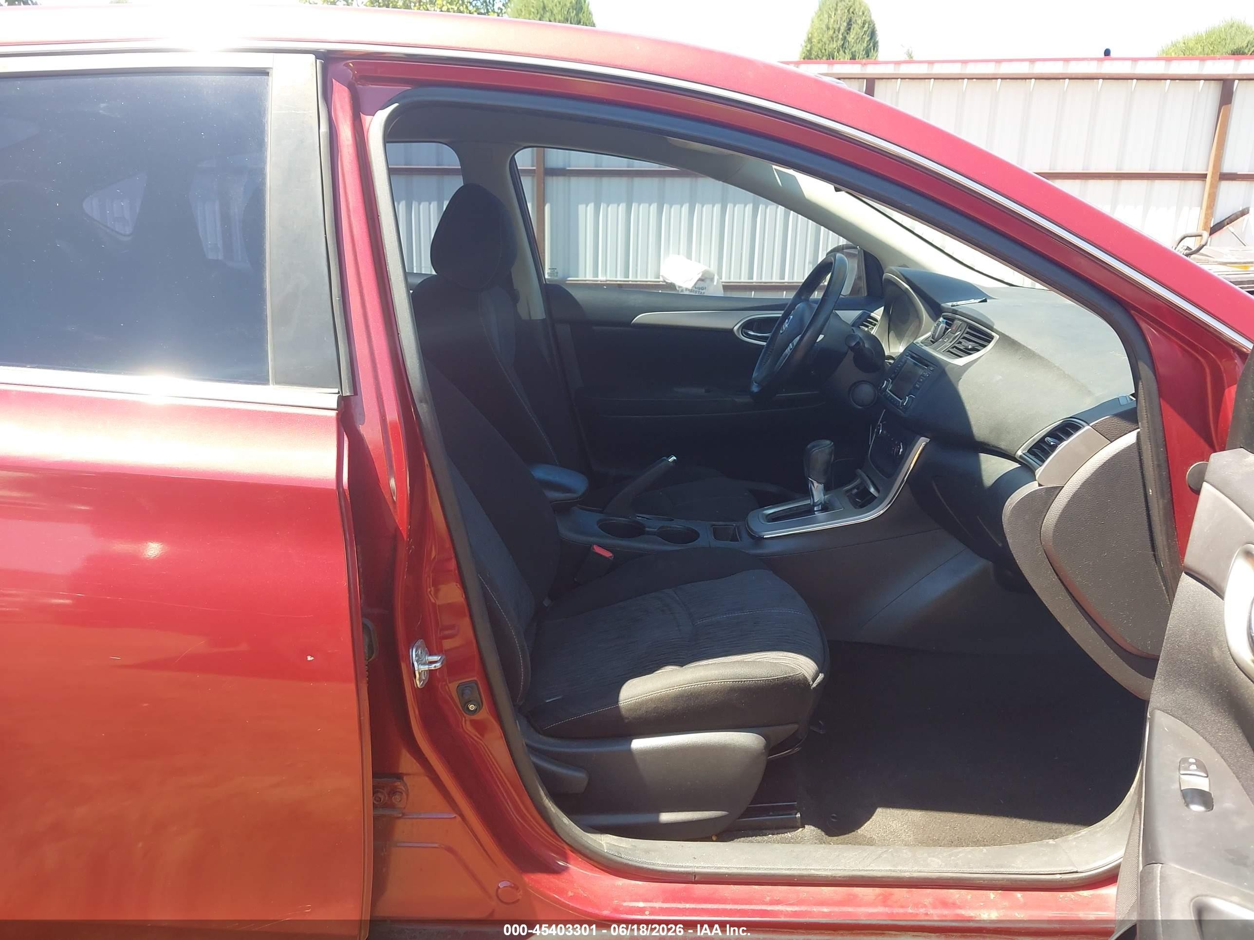 2015 Nissan Sentra Sv Red vin: 3N1AB7AP6FL686756