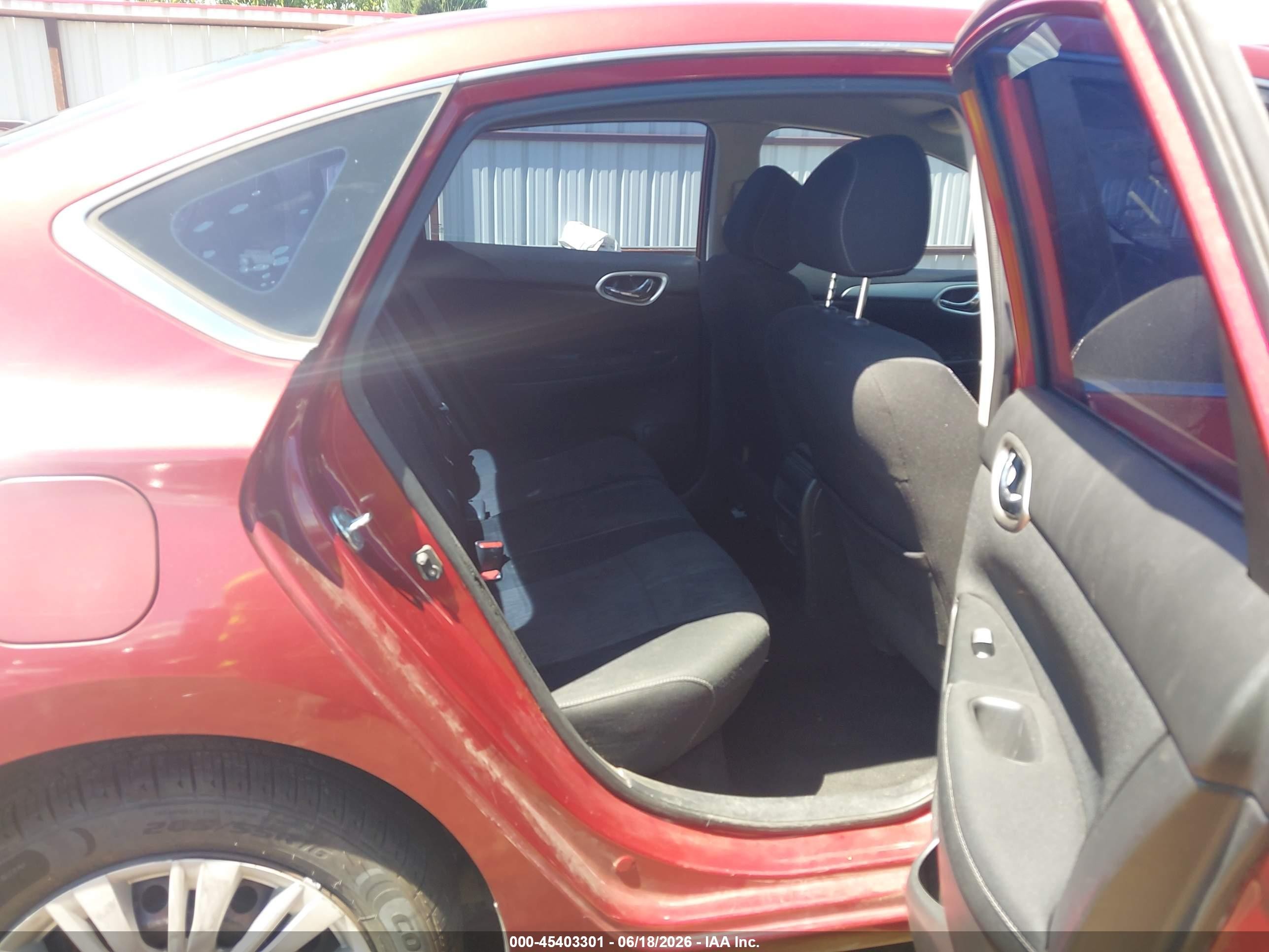 2015 Nissan Sentra Sv Red vin: 3N1AB7AP6FL686756