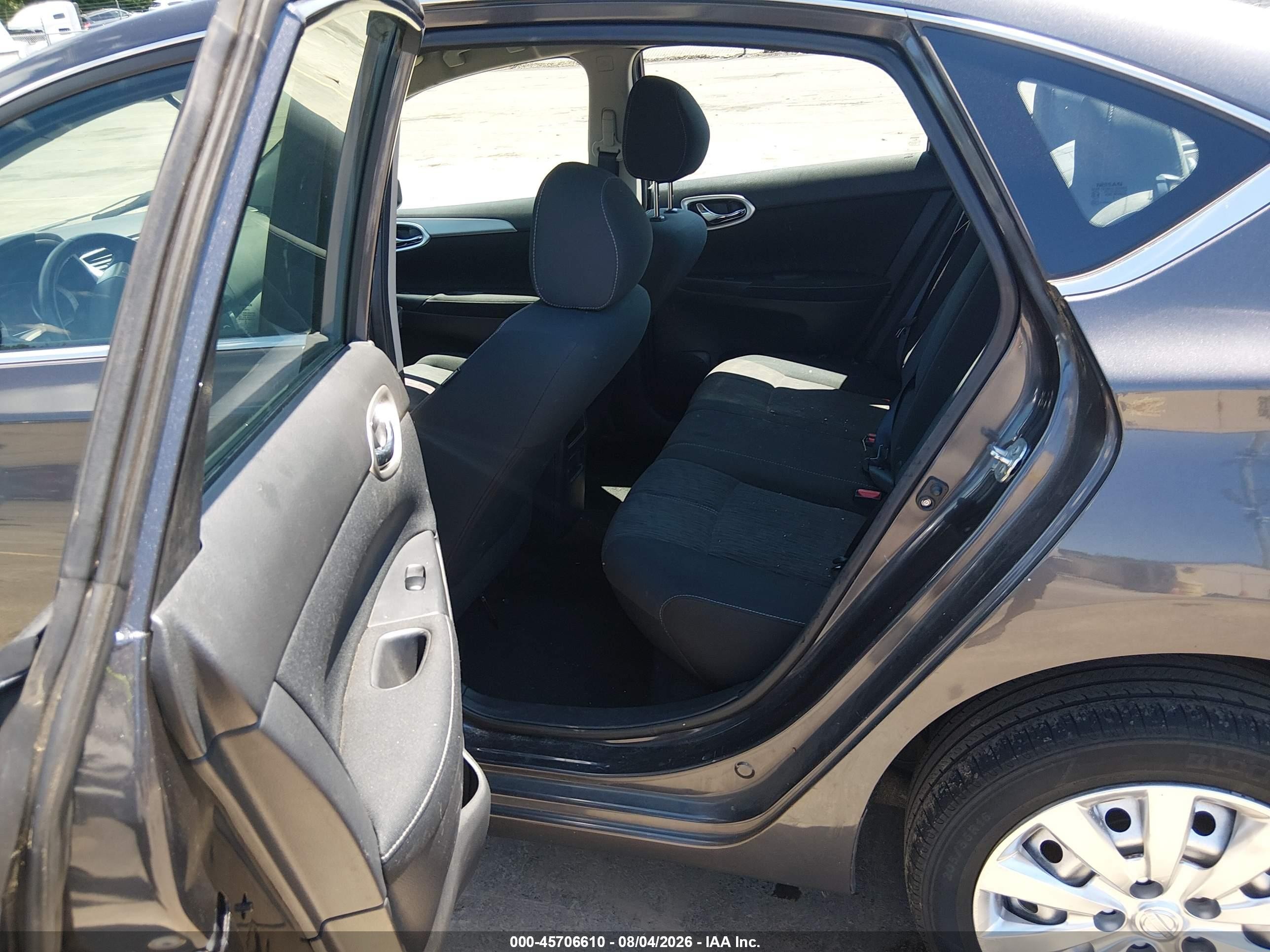 2015 Nissan Sentra Sv Gray vin: 3N1AB7AP6FL694419