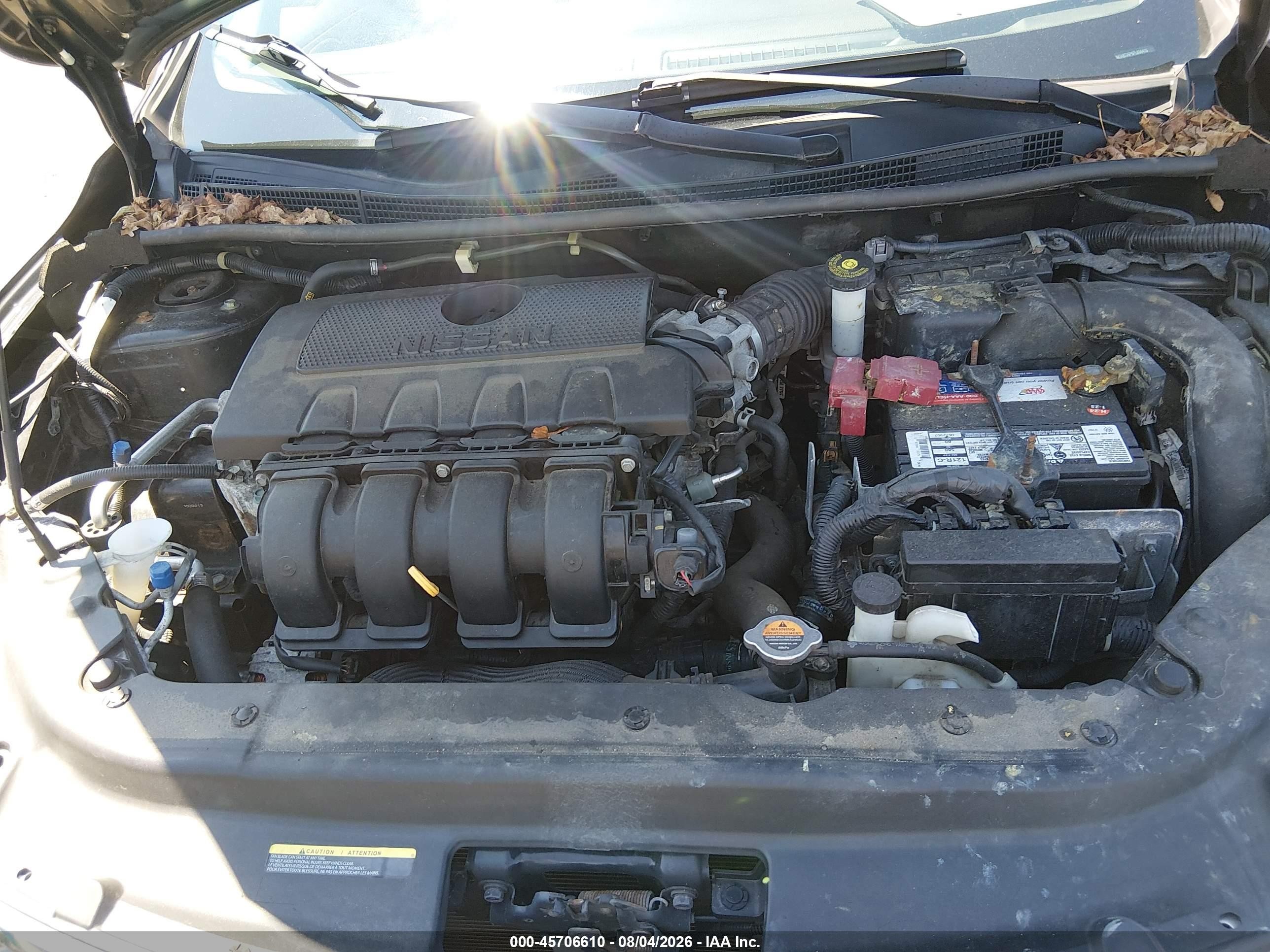 2015 Nissan Sentra Sv Gray vin: 3N1AB7AP6FL694419