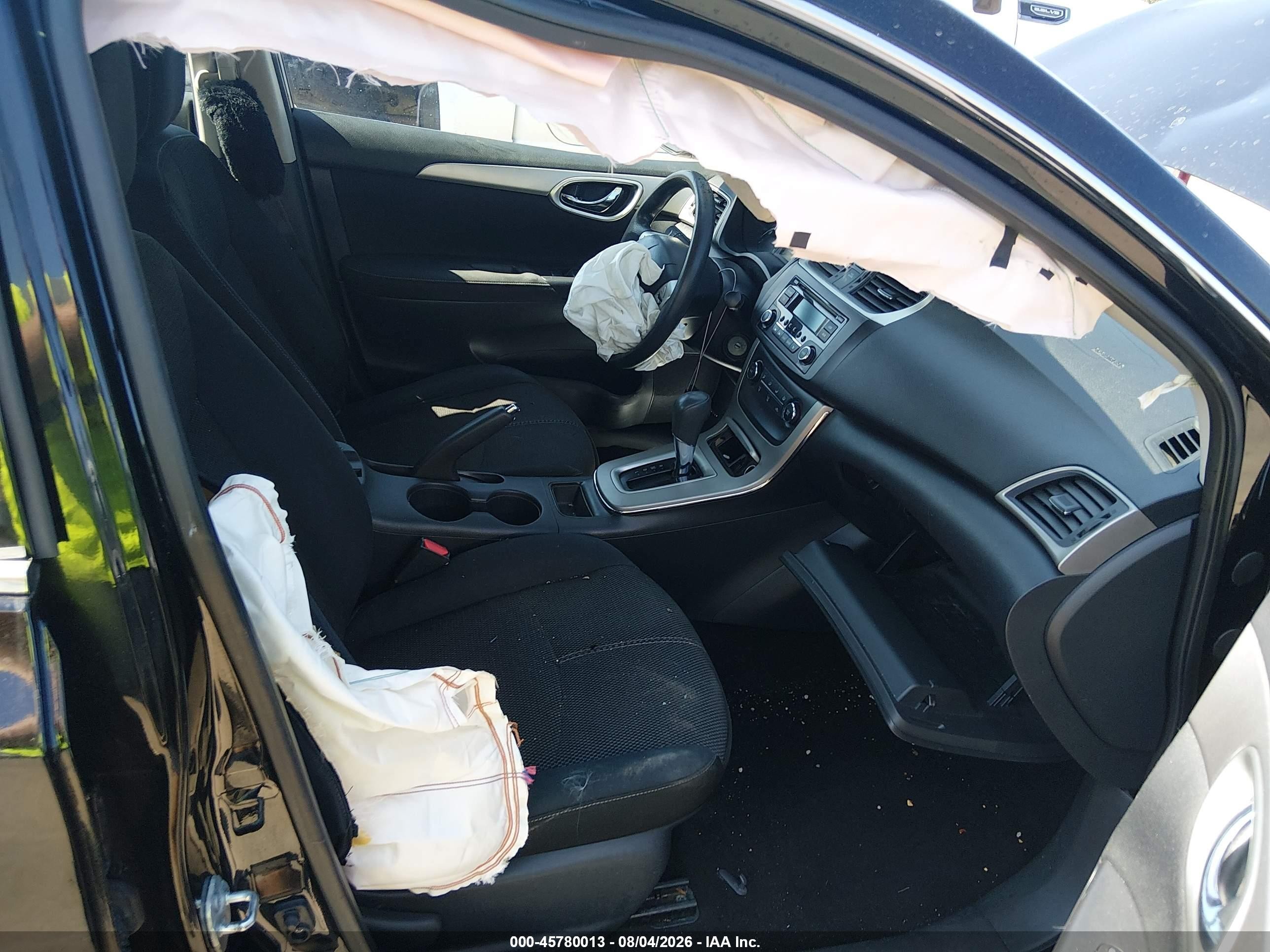 2015 Nissan Sentra S Black vin: 3N1AB7AP6FY213507