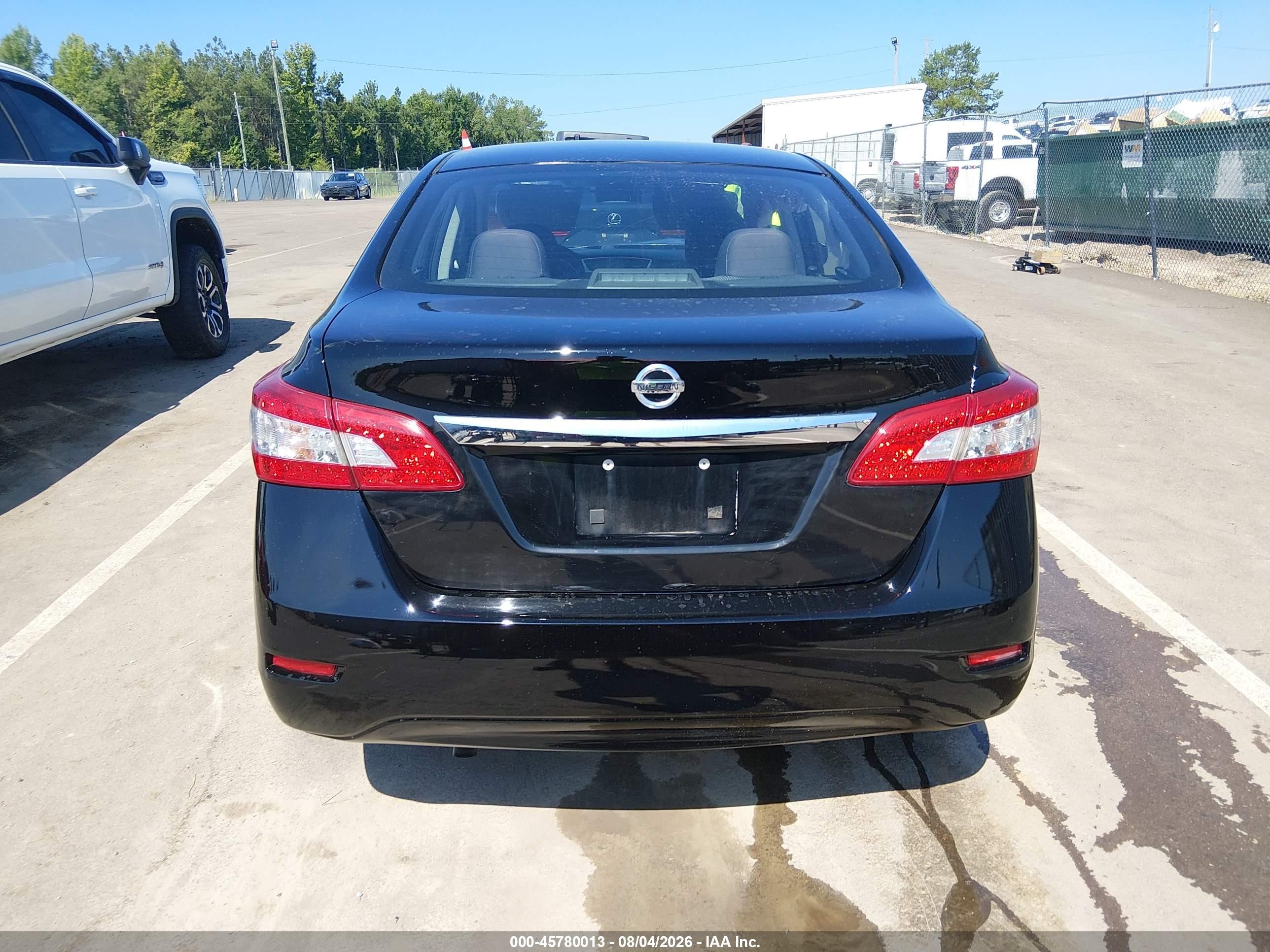 2015 Nissan Sentra S Black vin: 3N1AB7AP6FY213507