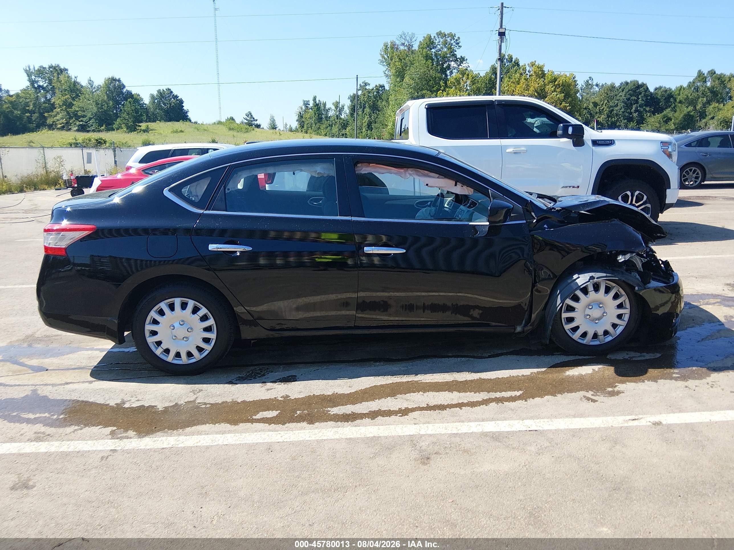 2015 Nissan Sentra S Black vin: 3N1AB7AP6FY213507