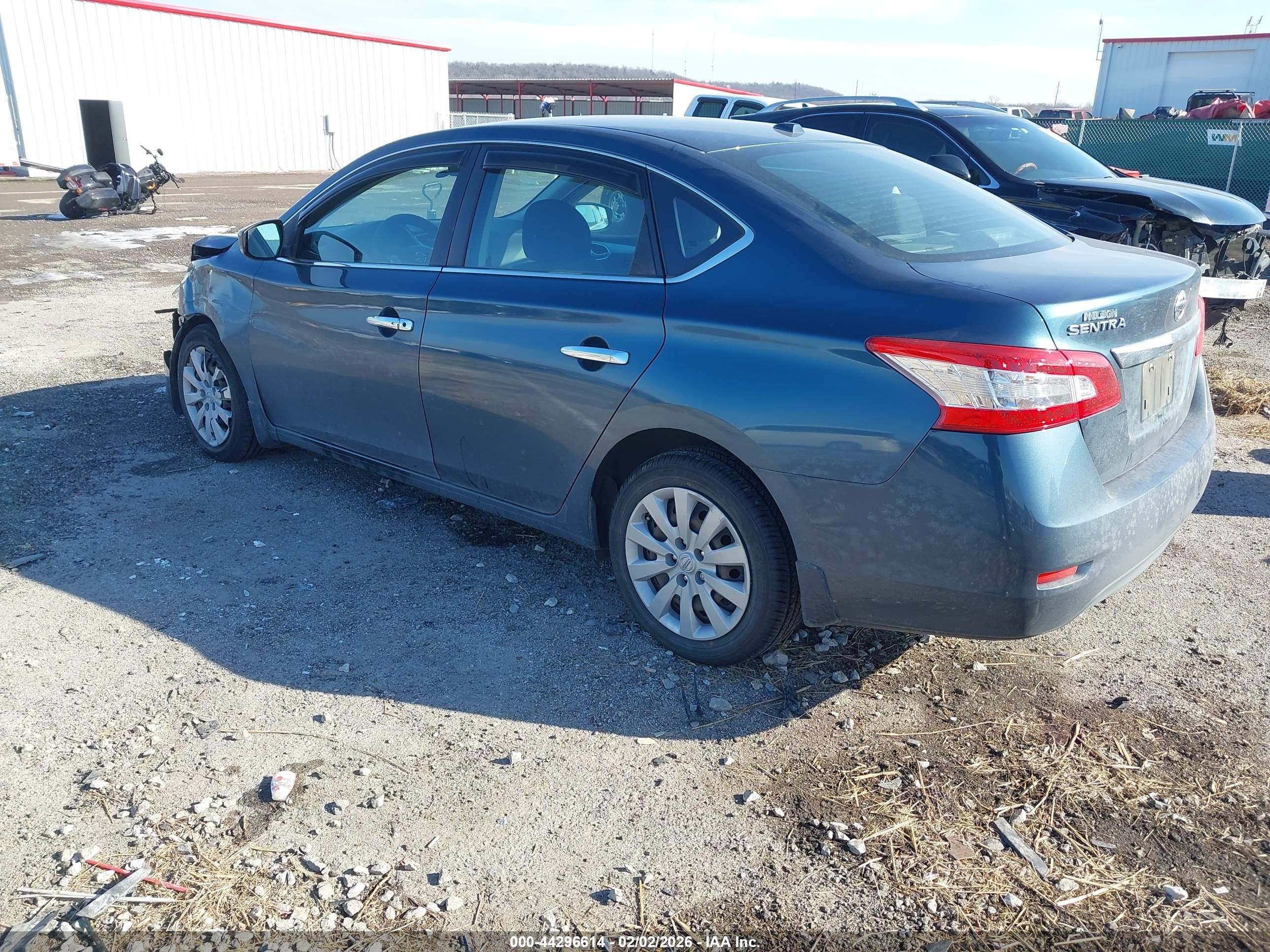 2015 Nissan Sentra Sv Gray vin: 3N1AB7AP6FY215760