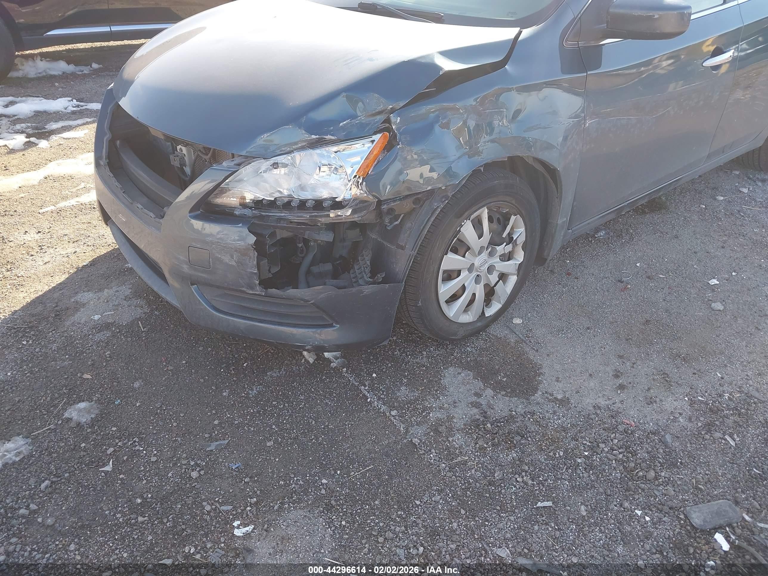 2015 Nissan Sentra Sv Gray vin: 3N1AB7AP6FY215760