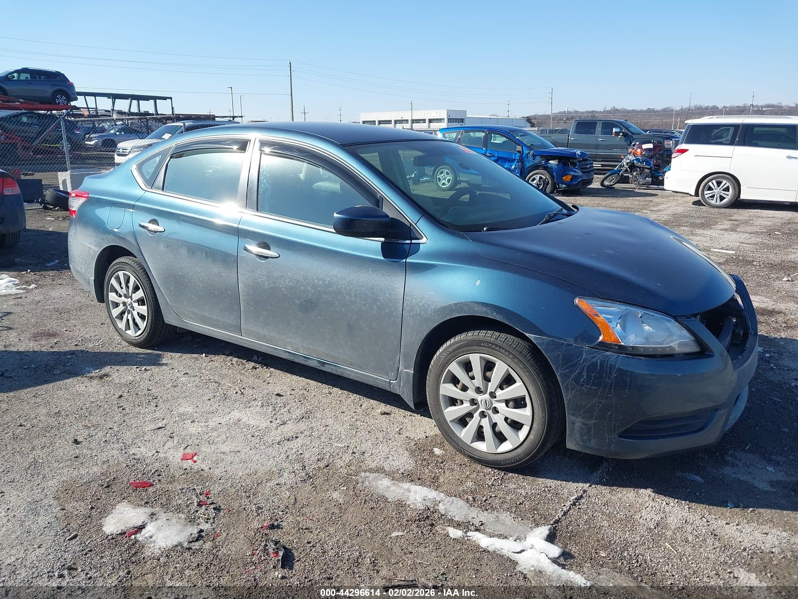 2015 Nissan Sentra Sv Gray vin: 3N1AB7AP6FY215760
