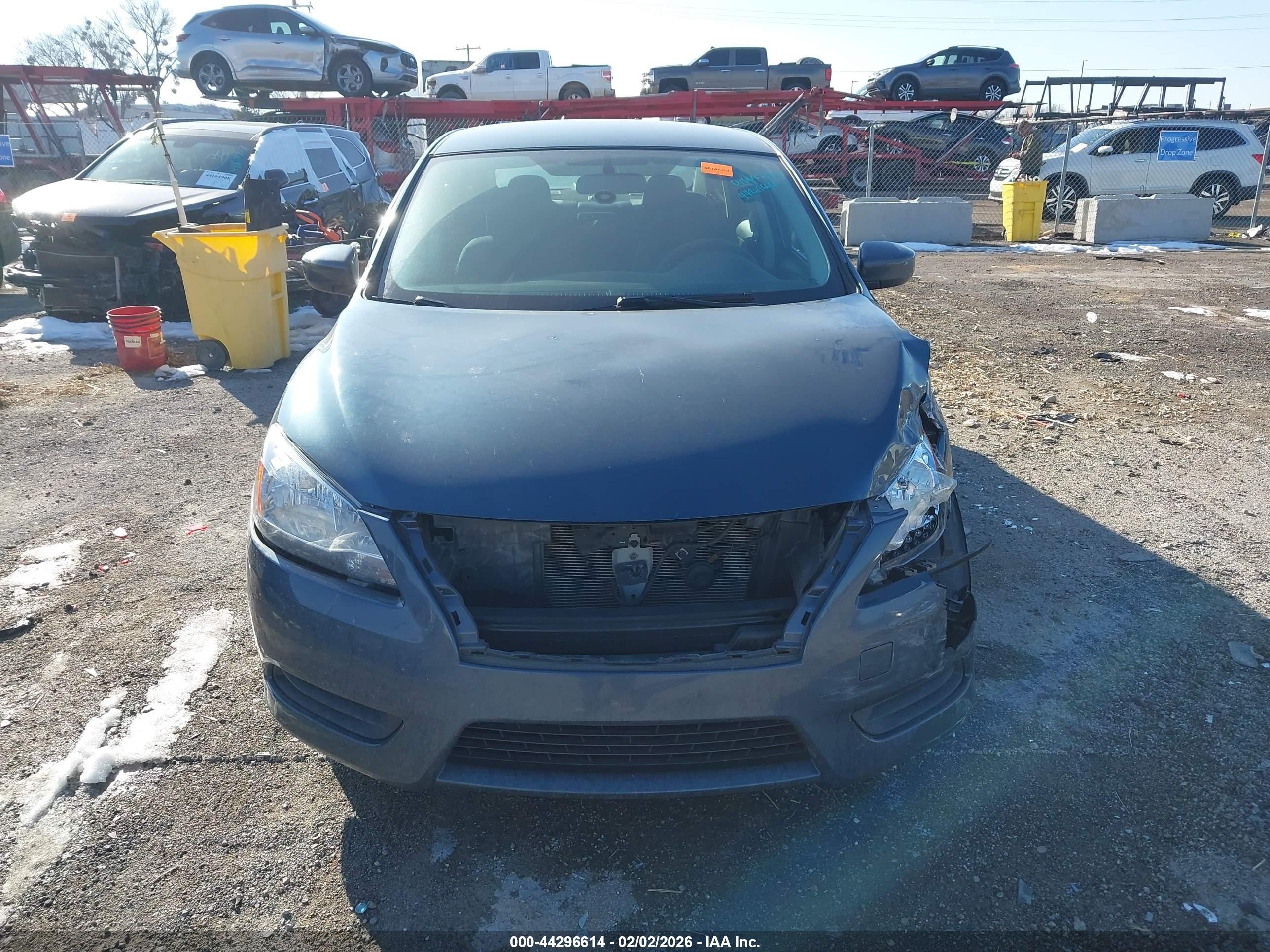 2015 Nissan Sentra Sv Gray vin: 3N1AB7AP6FY215760