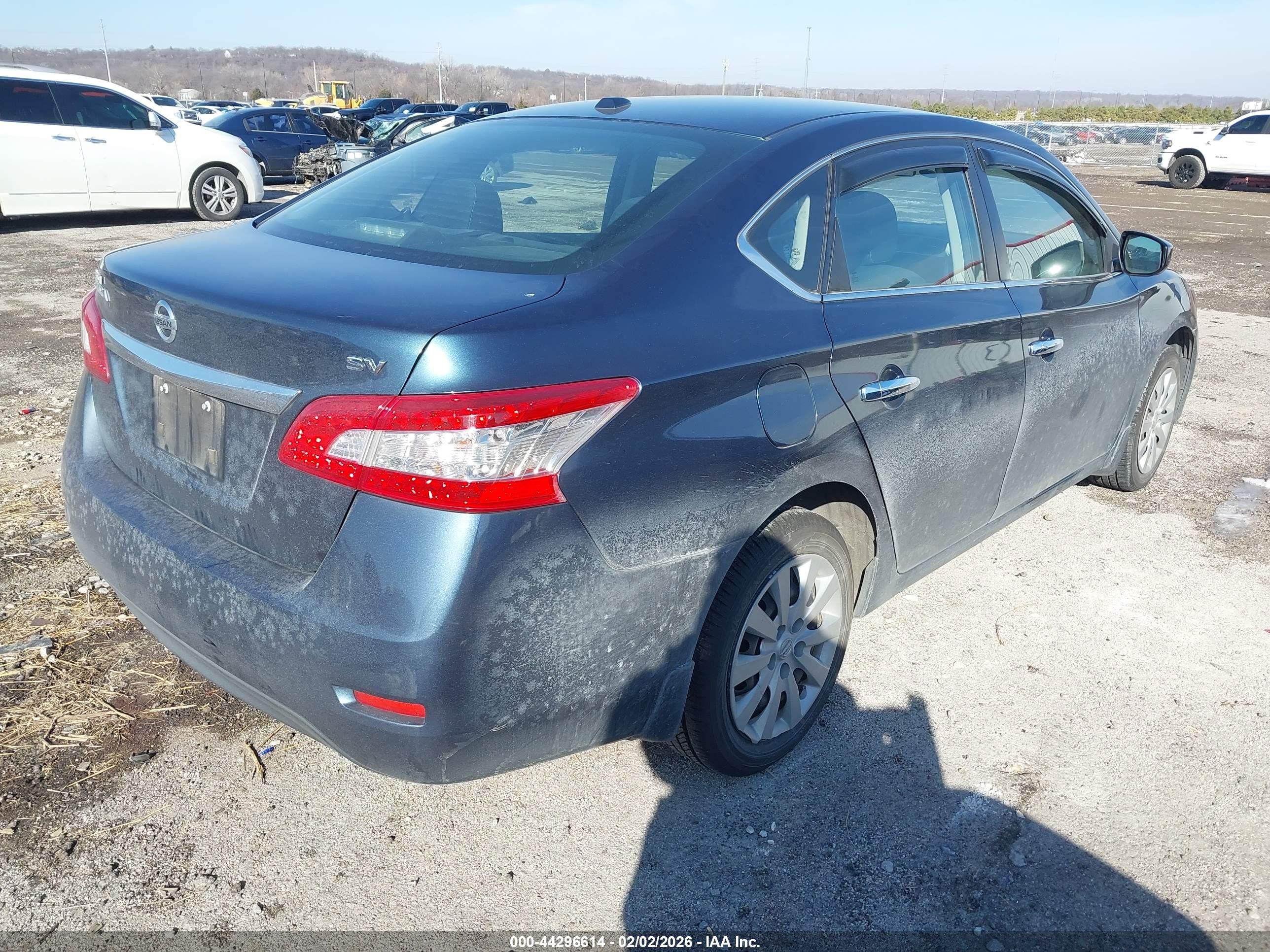 2015 Nissan Sentra Sv Gray vin: 3N1AB7AP6FY215760