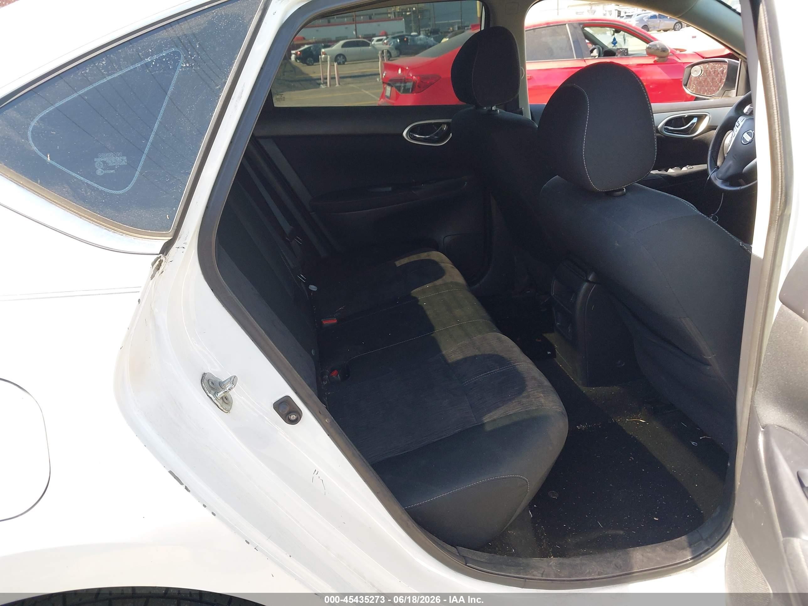 2015 Nissan Sentra Sv White vin: 3N1AB7AP6FY217895
