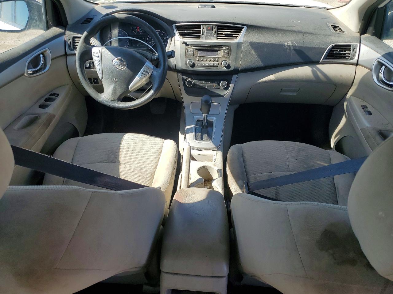 2015 Nissan Sentra S White vin: 3N1AB7AP6FY221946