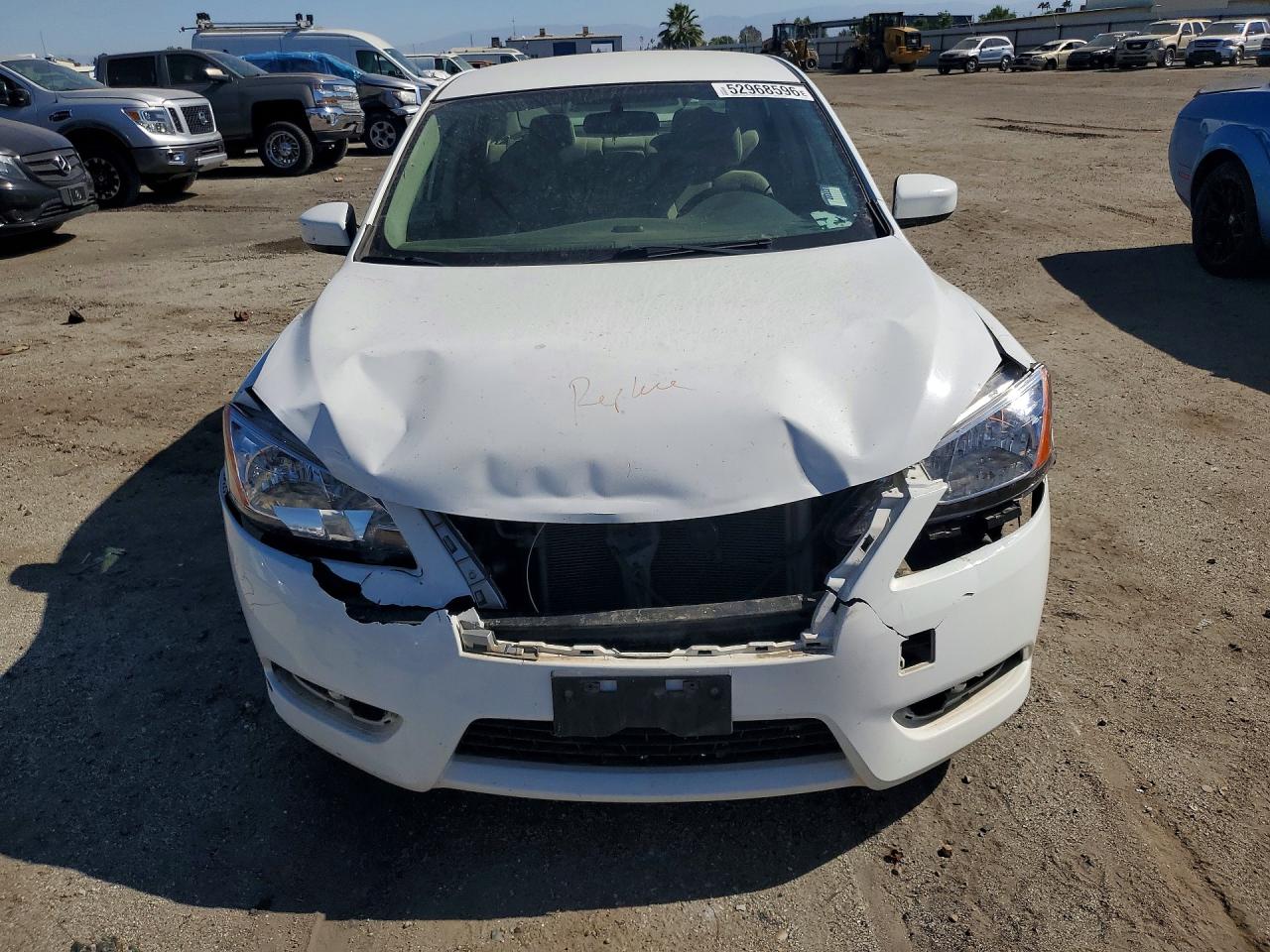 2015 Nissan Sentra S White vin: 3N1AB7AP6FY221946