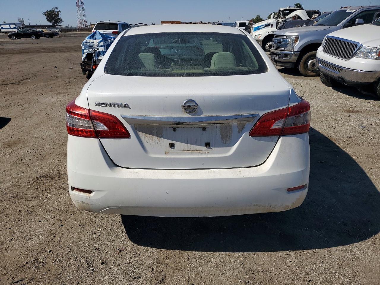 2015 Nissan Sentra S White vin: 3N1AB7AP6FY221946