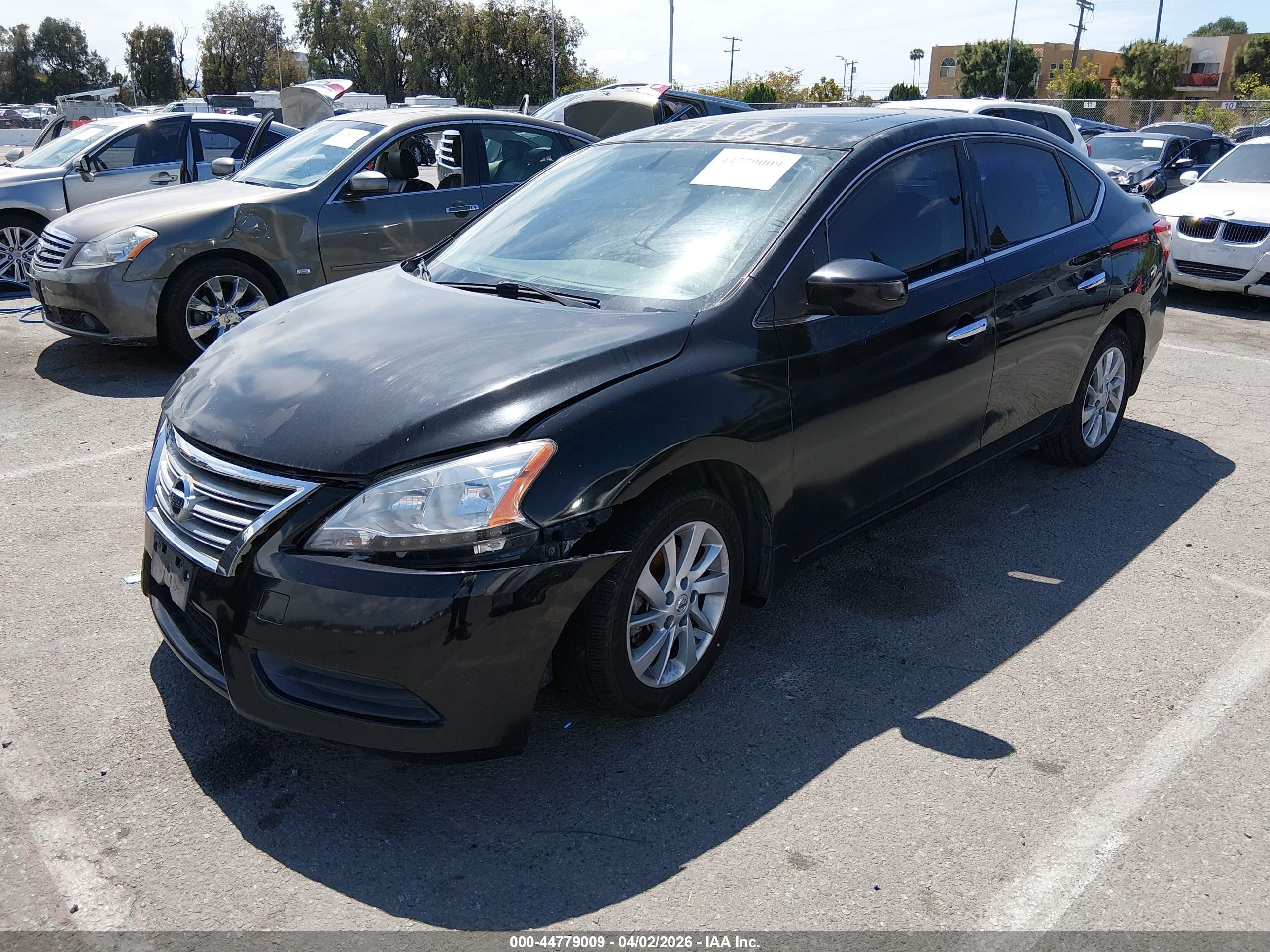 2015 Nissan Sentra Sv Black vin: 3N1AB7AP6FY232476