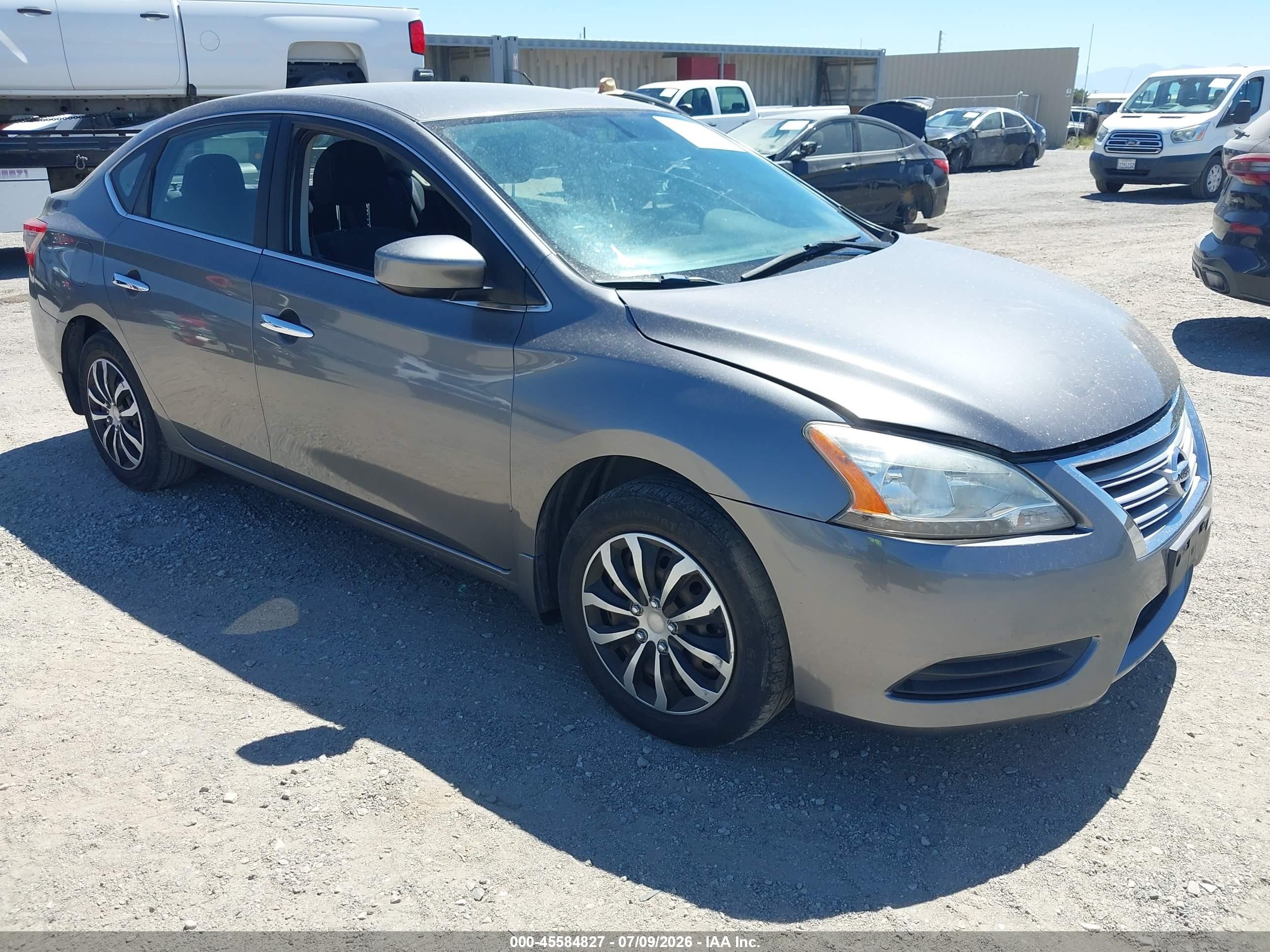 2015 Nissan Sentra Sv Gray vin: 3N1AB7AP6FY235023