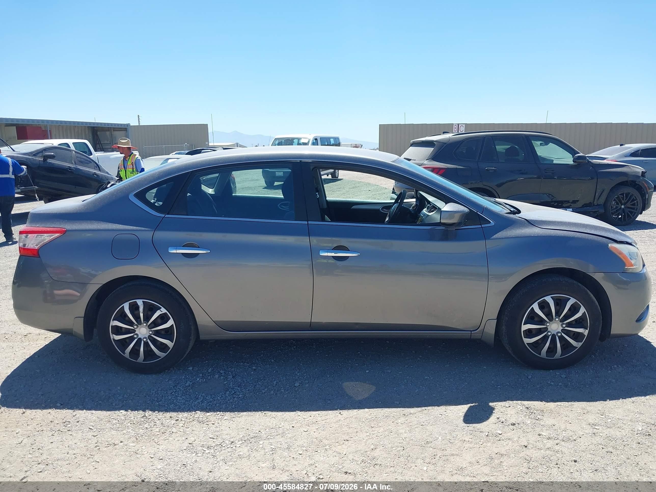 2015 Nissan Sentra Sv Серый vin: 3N1AB7AP6FY235023