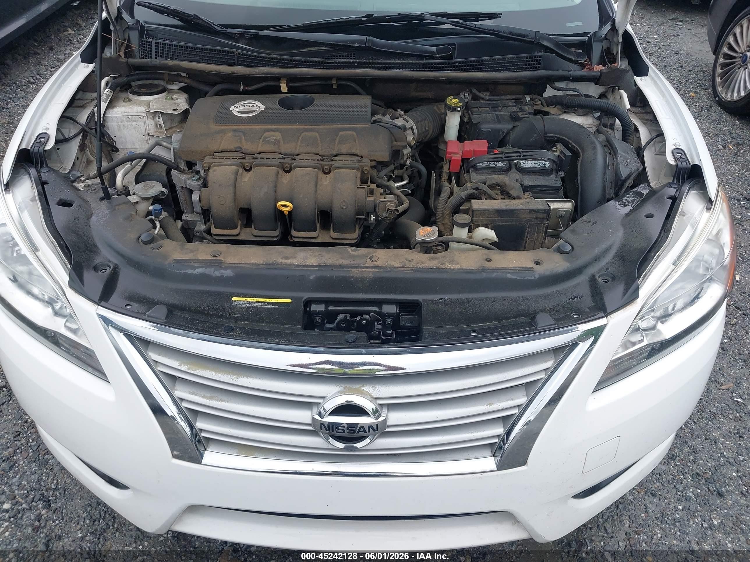 2015 Nissan Sentra Fe+ S/s/sl/sr/sv Белый vin: 3N1AB7AP6FY236169