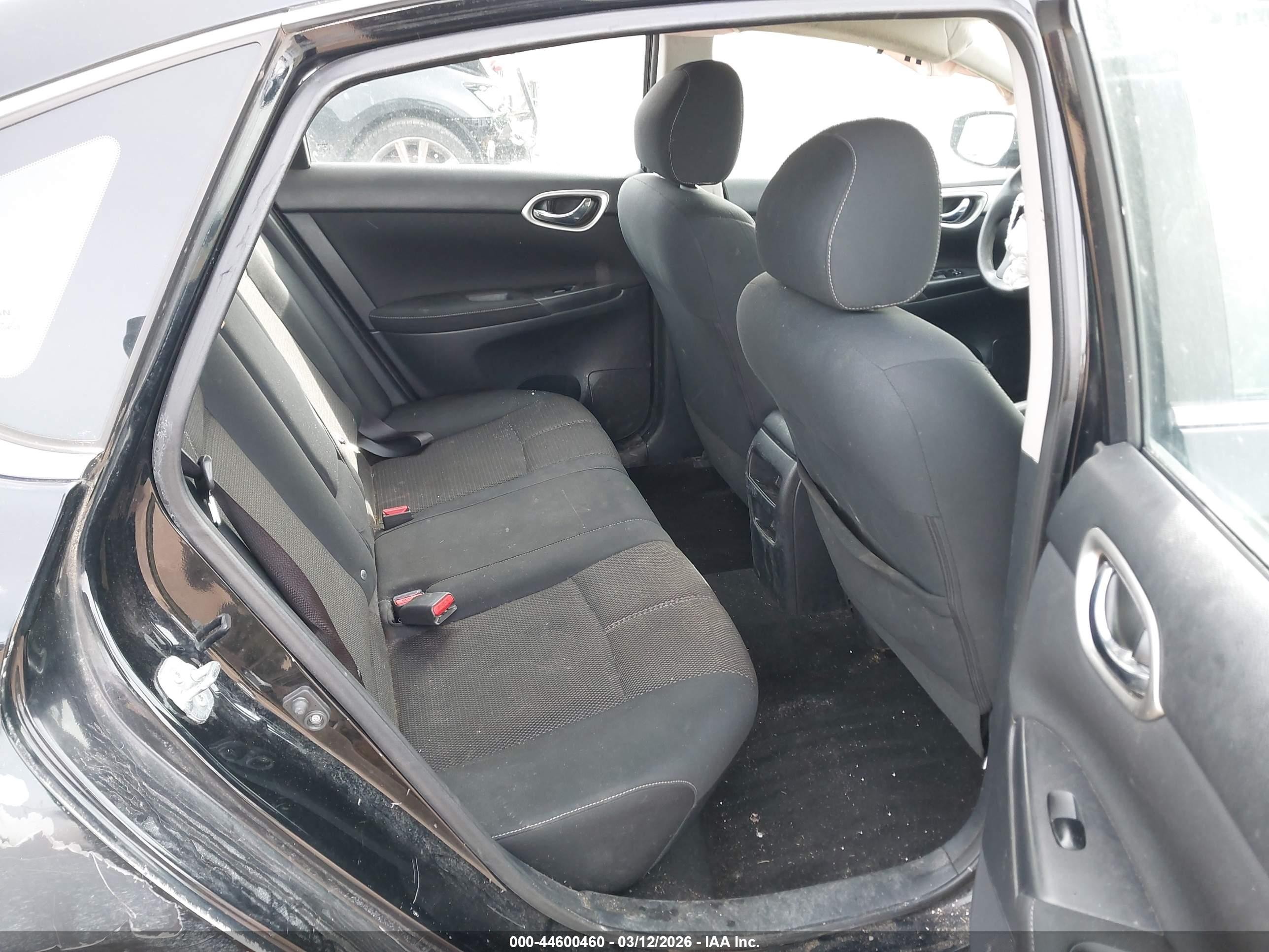2015 Nissan Sentra S Black vin: 3N1AB7AP6FY244627