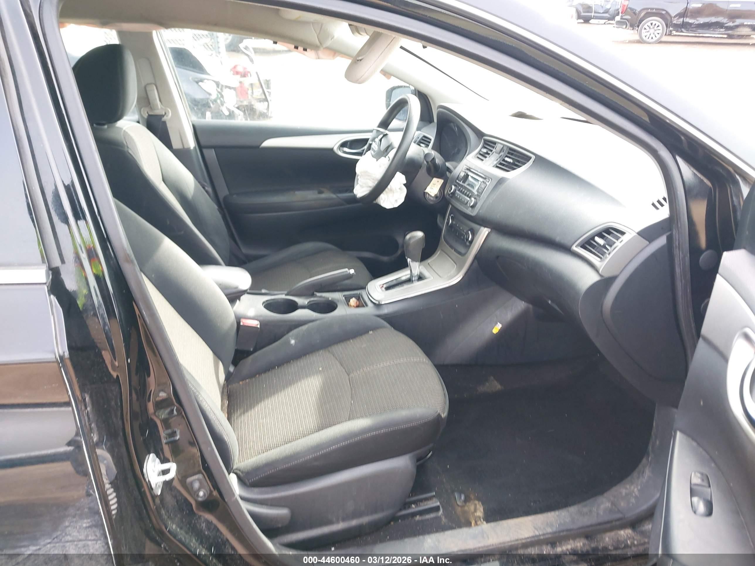 2015 Nissan Sentra S Black vin: 3N1AB7AP6FY244627