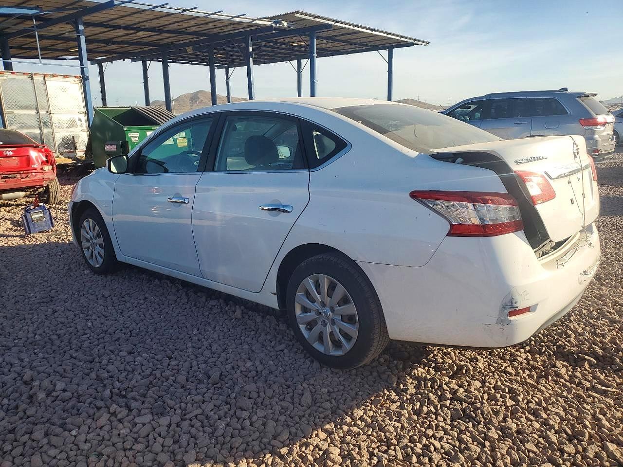 2015 Nissan Sentra S White vin: 3N1AB7AP6FY249536