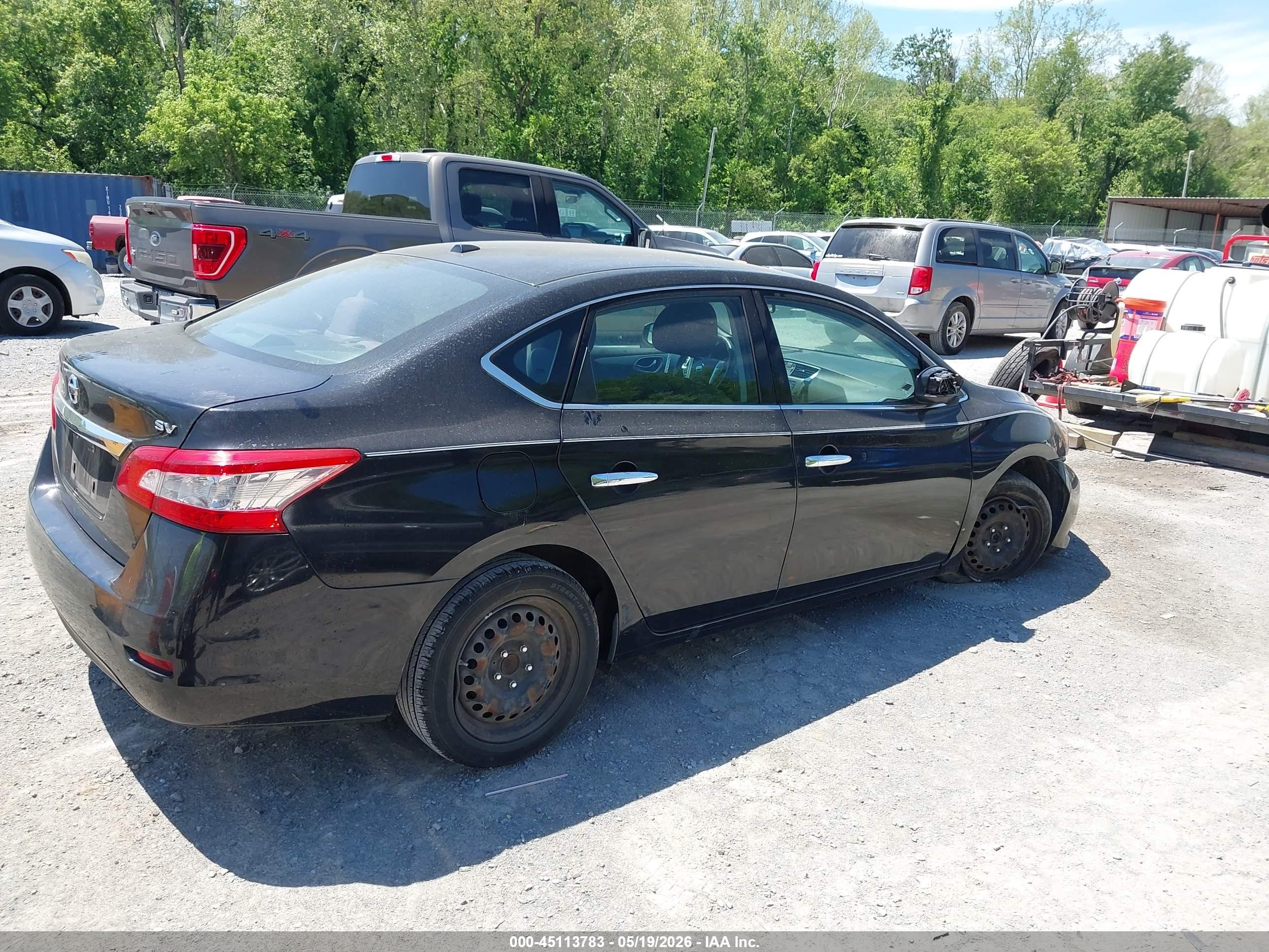2015 Nissan Sentra Fe+ S/s/sl/sr/sv Черный vin: 3N1AB7AP6FY250573