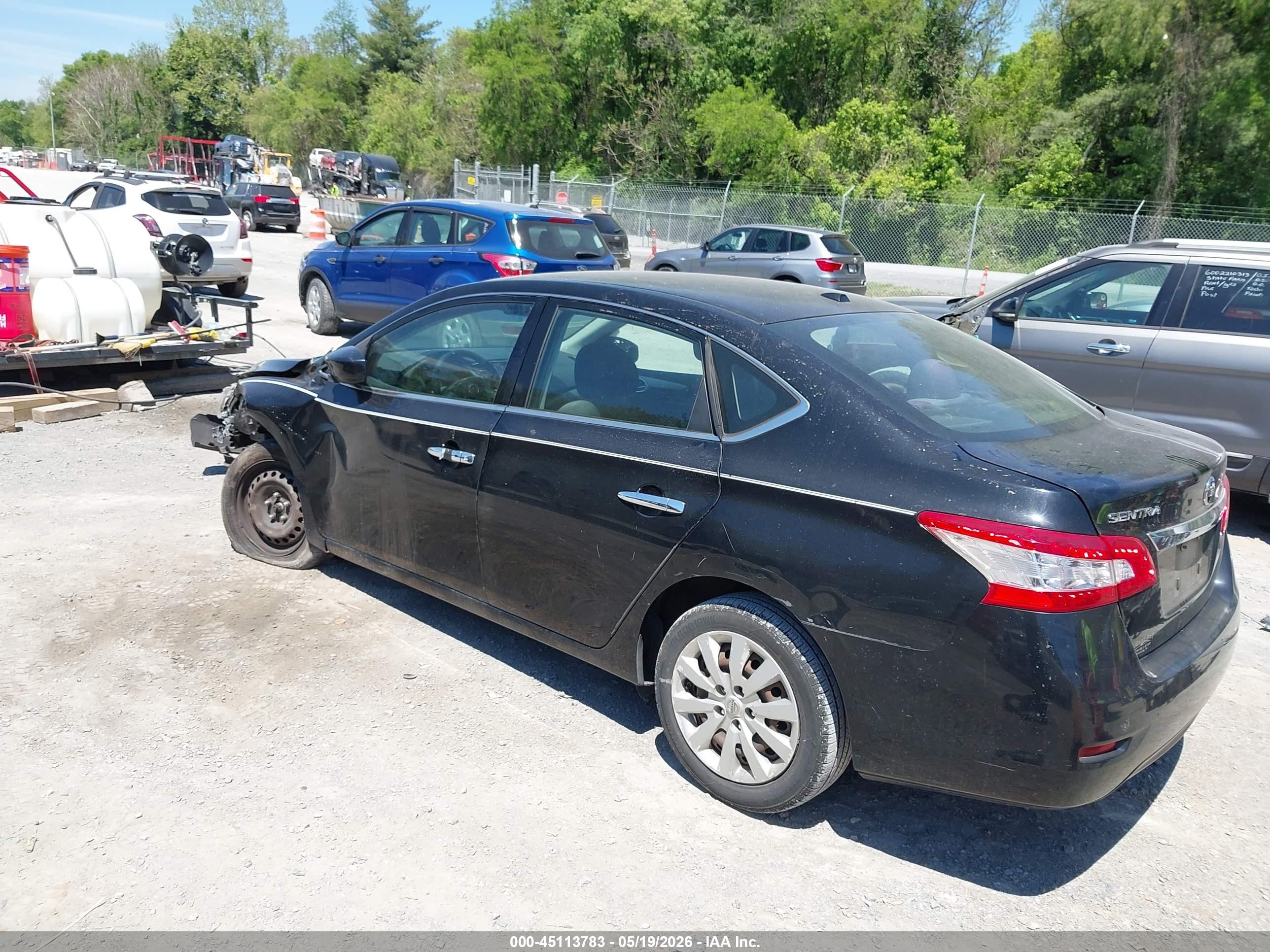2015 Nissan Sentra Fe+ S/s/sl/sr/sv Черный vin: 3N1AB7AP6FY250573