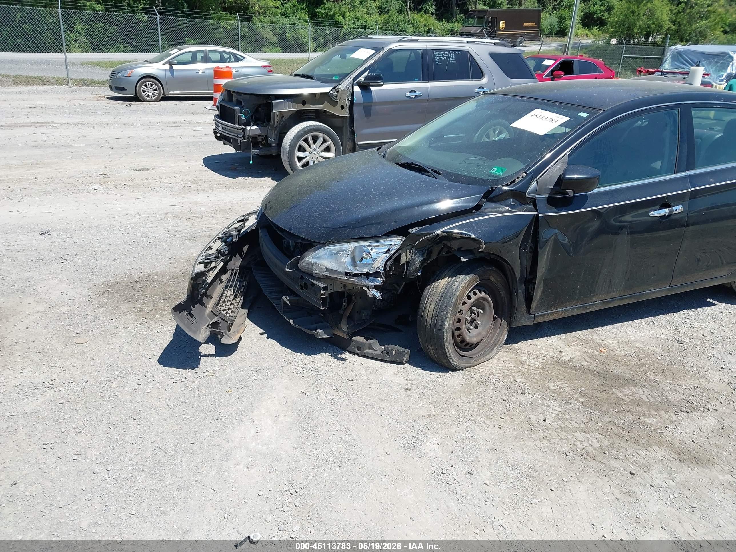 2015 Nissan Sentra Fe+ S/s/sl/sr/sv Черный vin: 3N1AB7AP6FY250573
