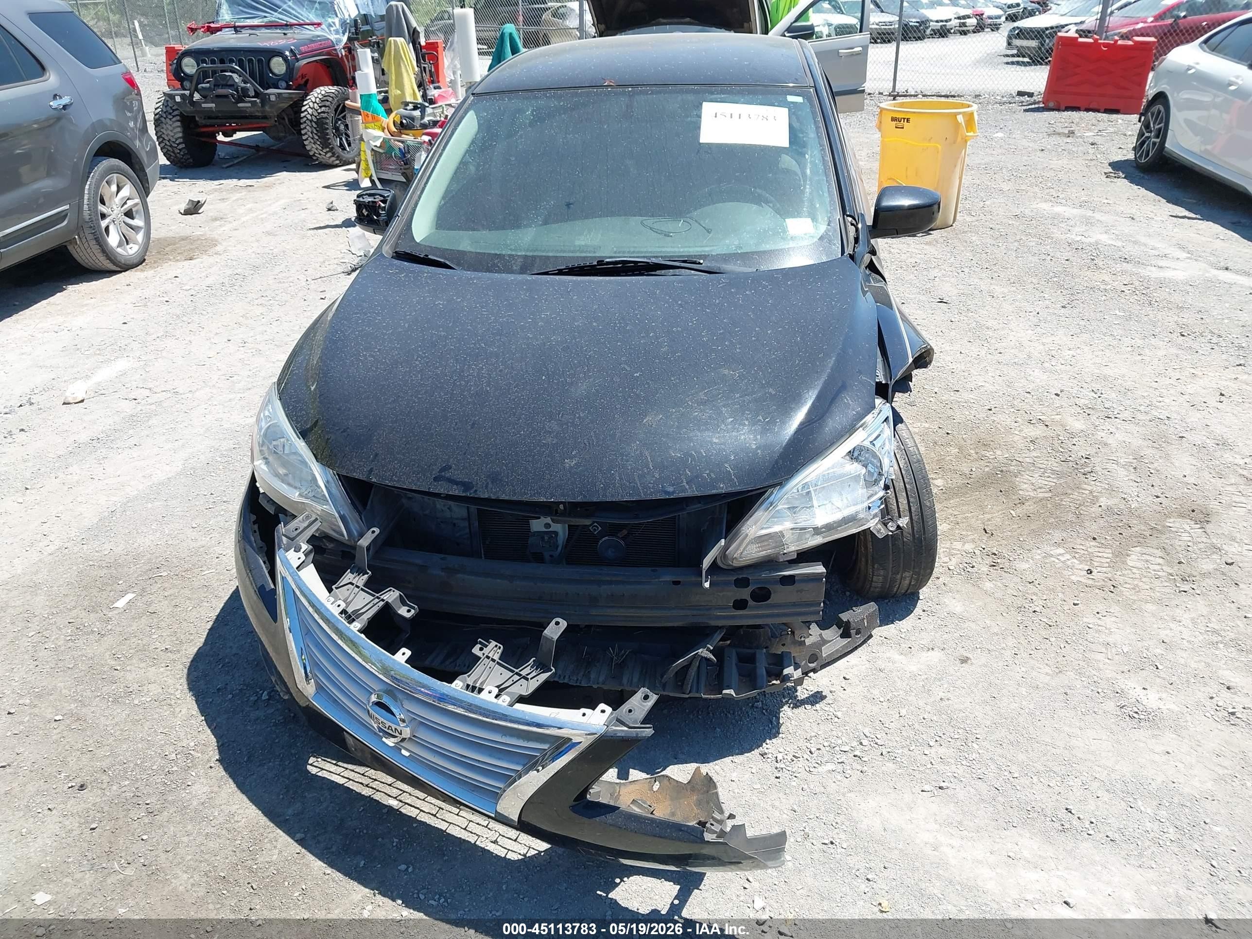 2015 Nissan Sentra Fe+ S/s/sl/sr/sv Черный vin: 3N1AB7AP6FY250573