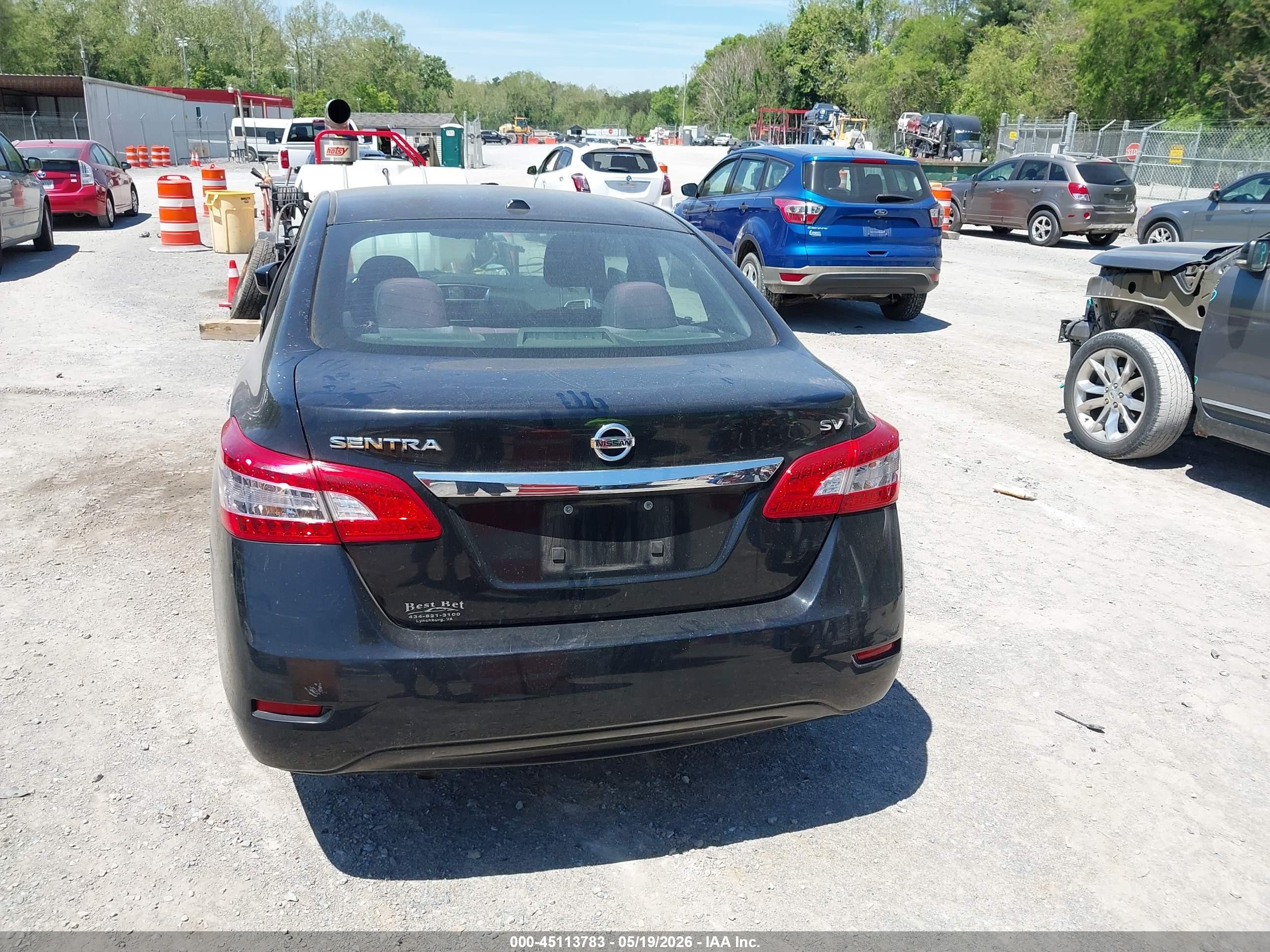 2015 Nissan Sentra Fe+ S/s/sl/sr/sv Черный vin: 3N1AB7AP6FY250573