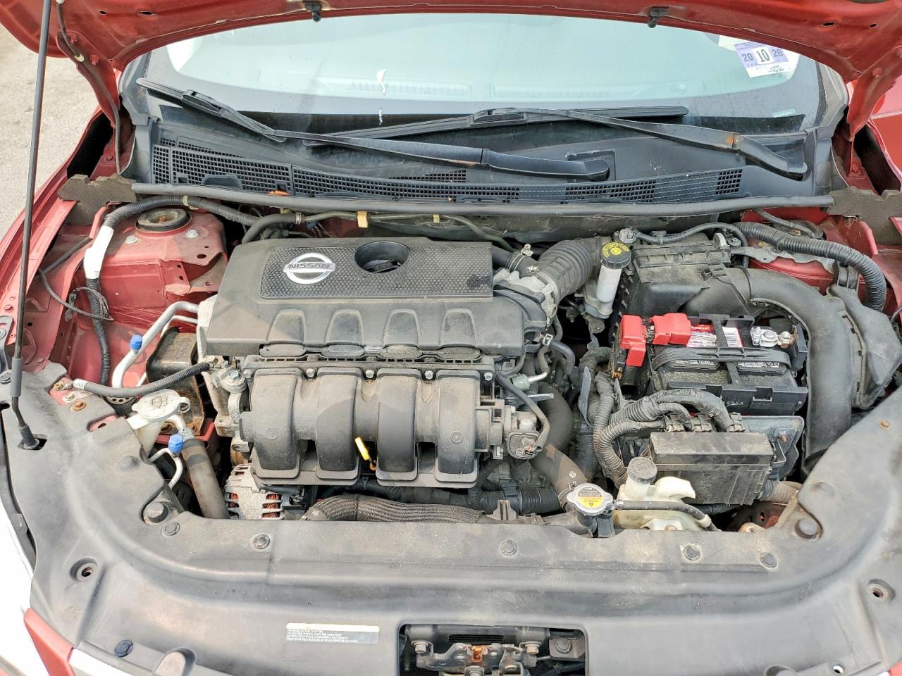 2015 Nissan Sentra Sv Red vin: 3N1AB7AP6FY252629
