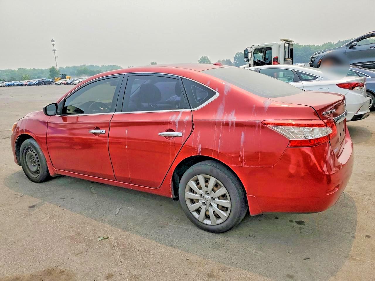 2015 Nissan Sentra Sv Red vin: 3N1AB7AP6FY252629