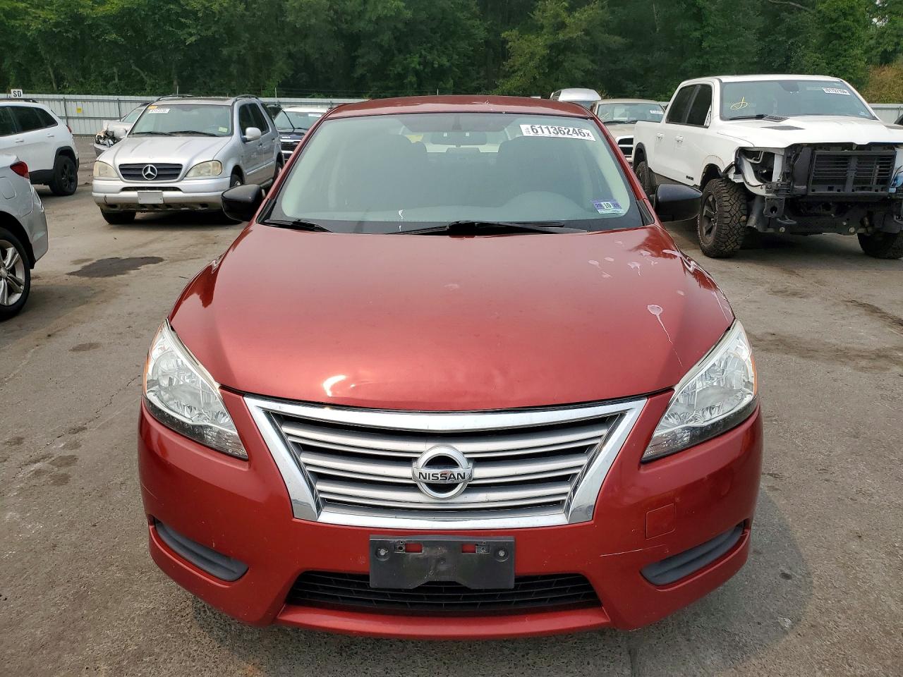 2015 Nissan Sentra Sv Red vin: 3N1AB7AP6FY252629