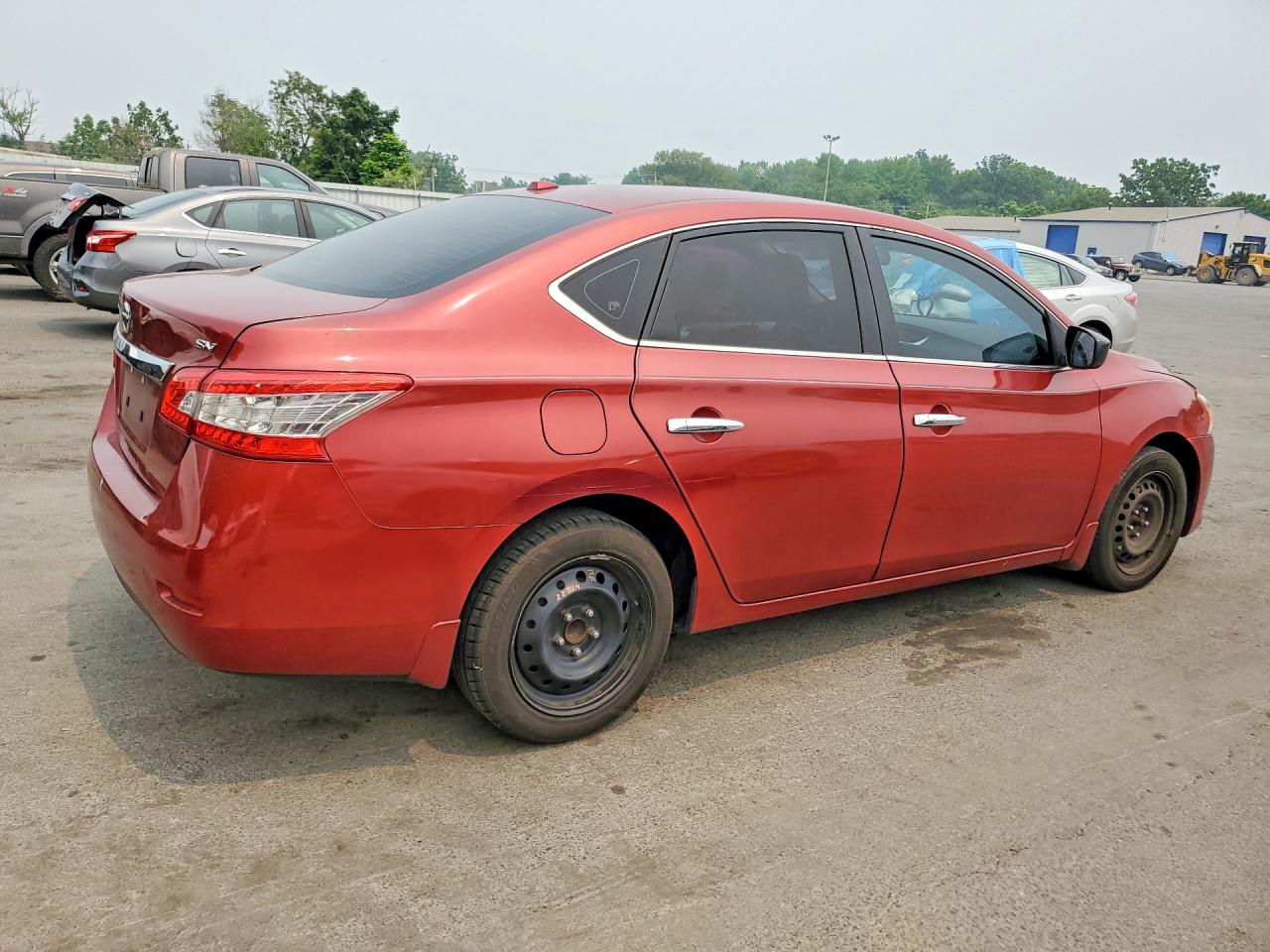 2015 Nissan Sentra Sv Red vin: 3N1AB7AP6FY252629